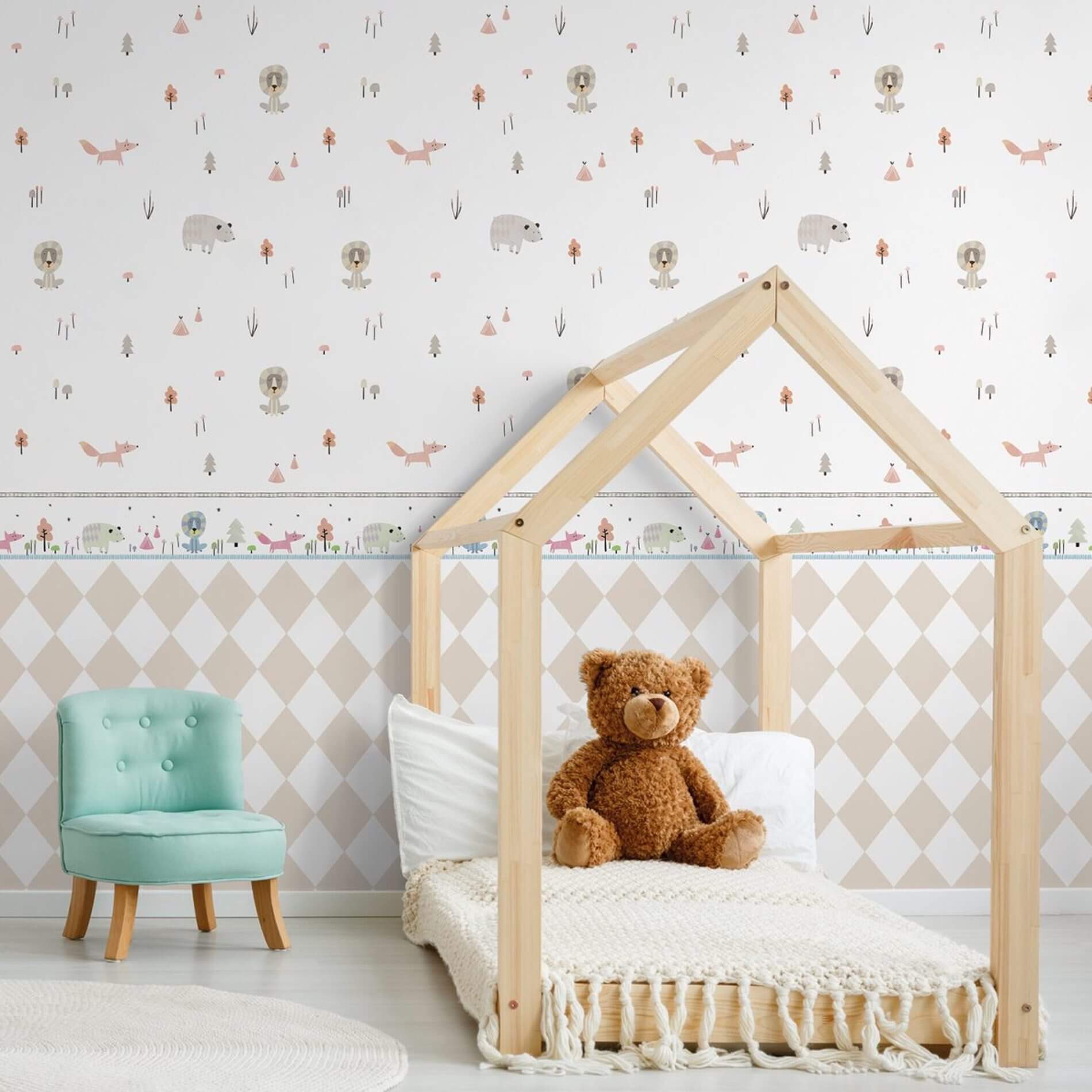 Tapeta w romby ICH Wallpaper 3356-1 Rombo Oh La La