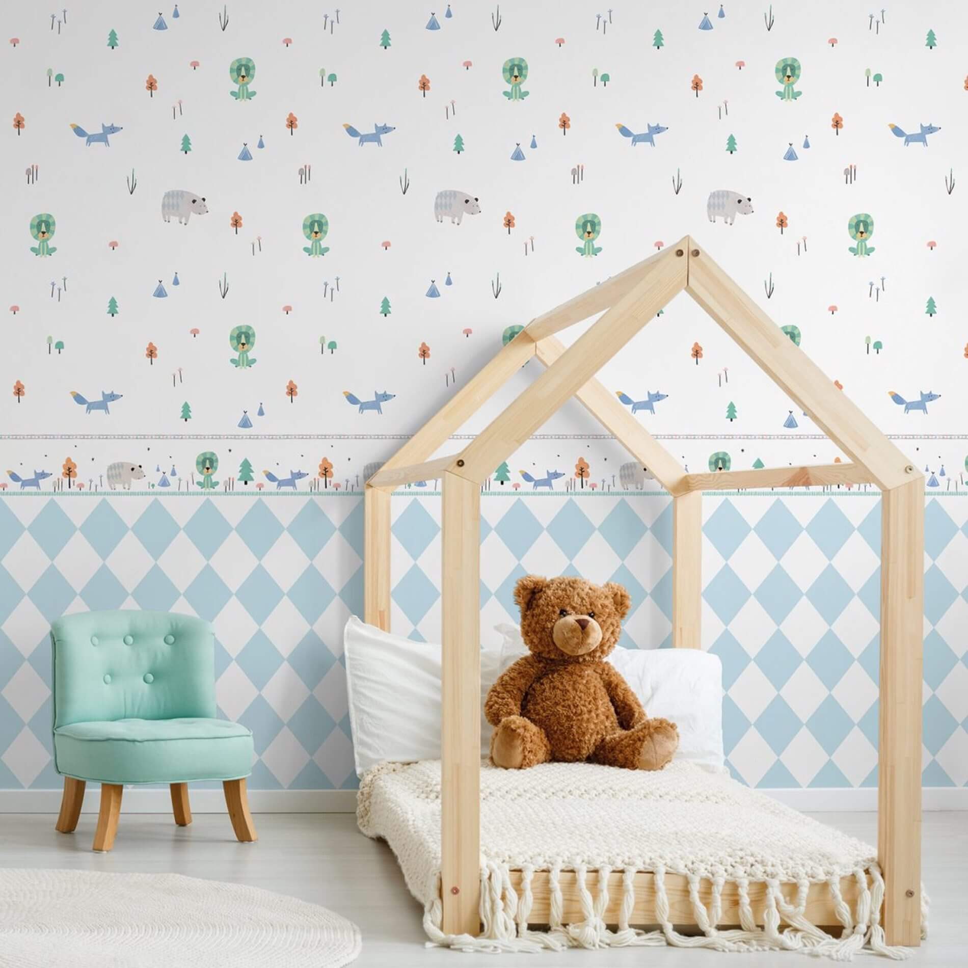 Tapeta w romby ICH Wallpaper 586-1B Rombo Oh La La