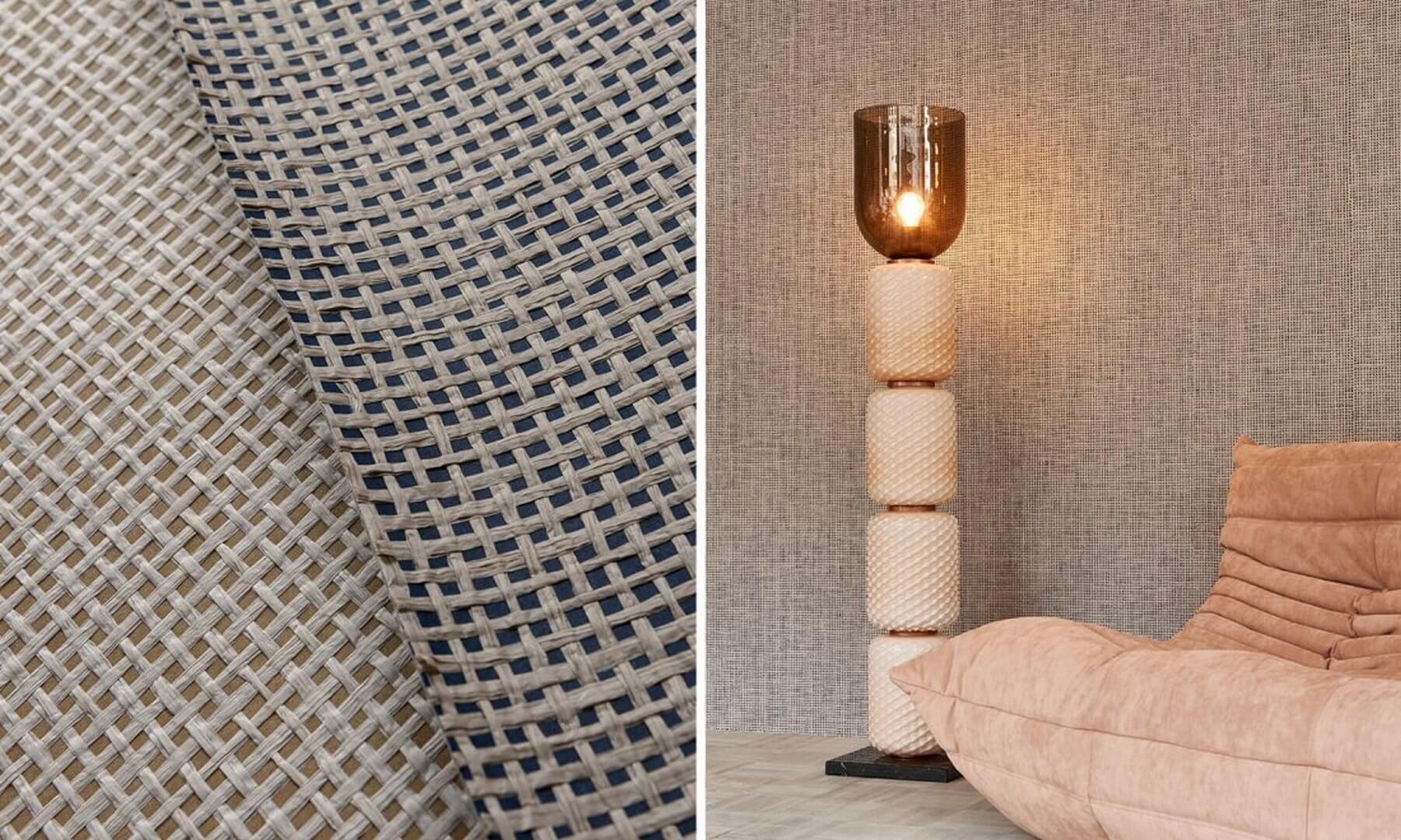 Tapeta ze wzorem plecionki Arte 85534 Waffle Weave Icons