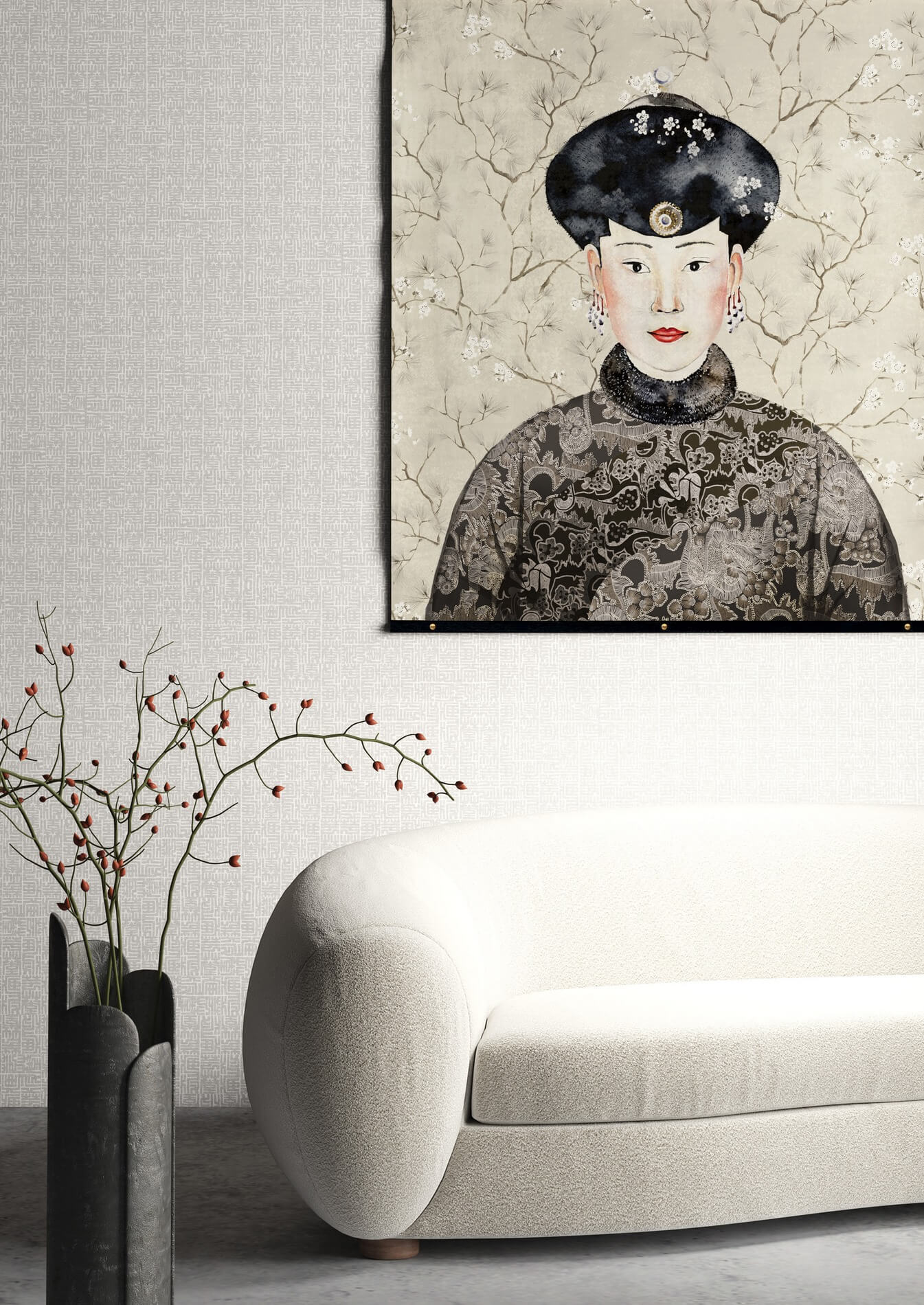 Mural w orientalnym stylu Khroma DGKIM101 Miwa Kimono