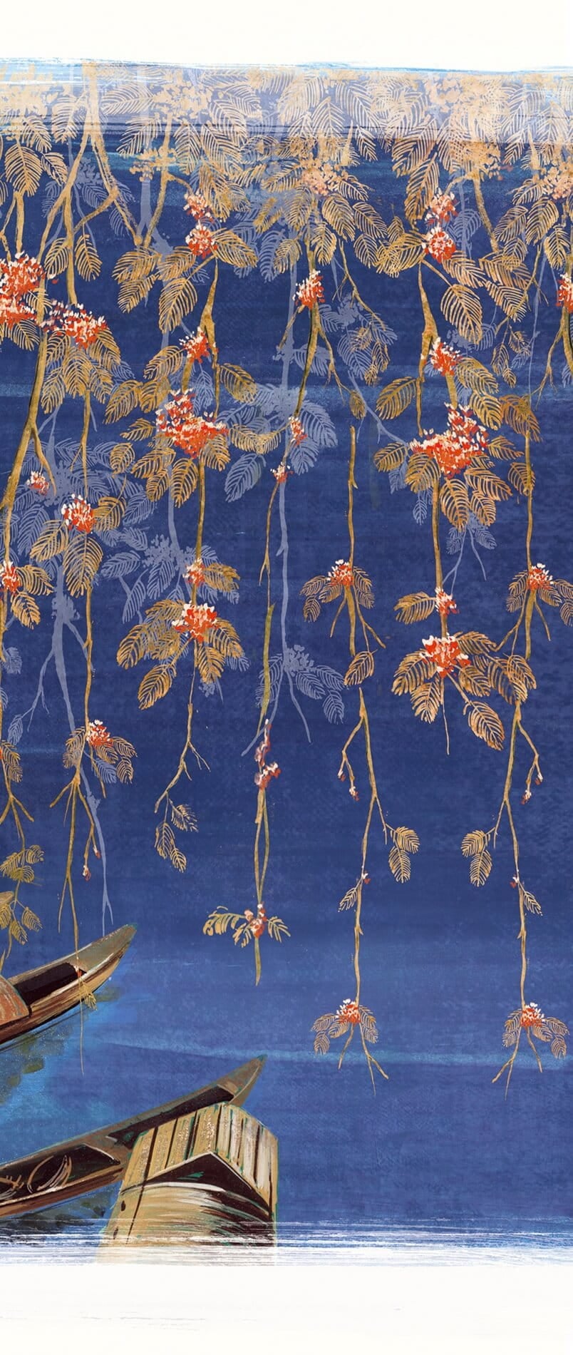 Mural z japońskim krajobrazem Khroma DGKIM2033 River Kimono