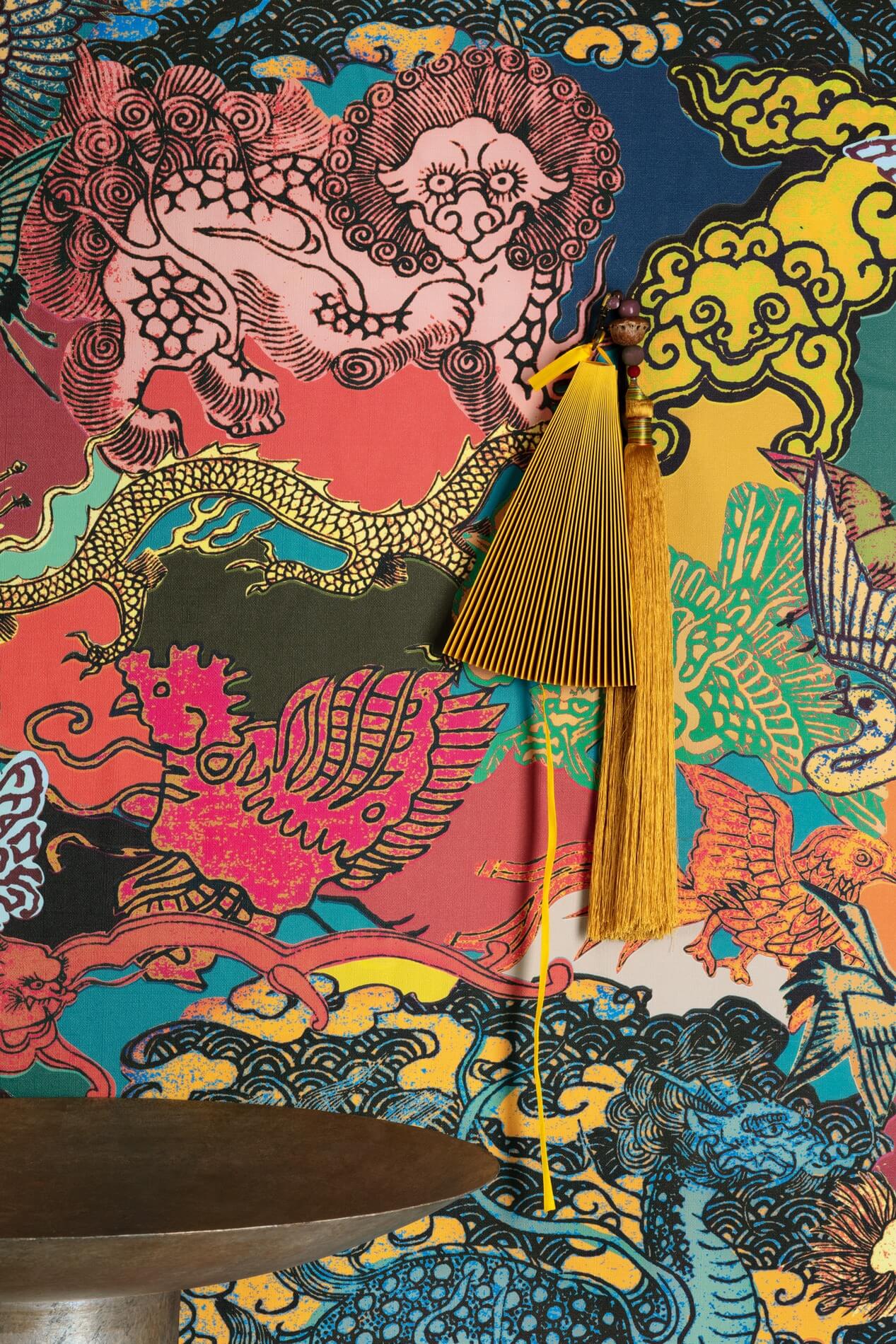 Mural orientalny Khroma DGKIM301 Dragon Kimono