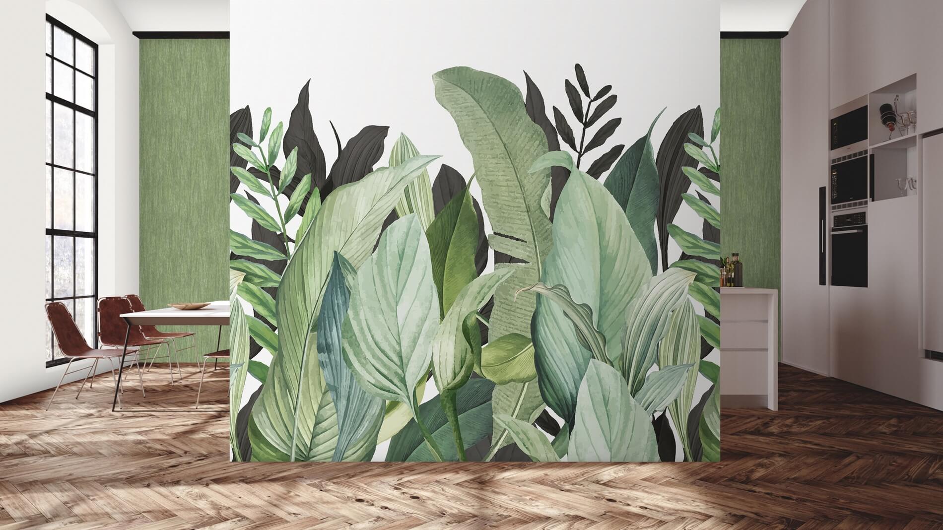 Mural w tropikalne liście Hohenberger 18001 Tropical Forest Tropical