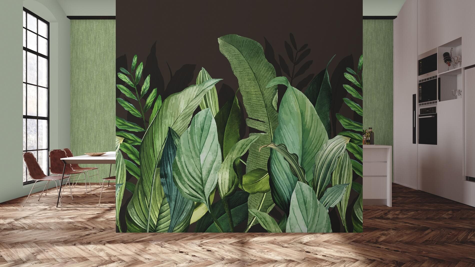 Mural w tropikalne liście Hohenberger 18002 Tropical Forest Tropical