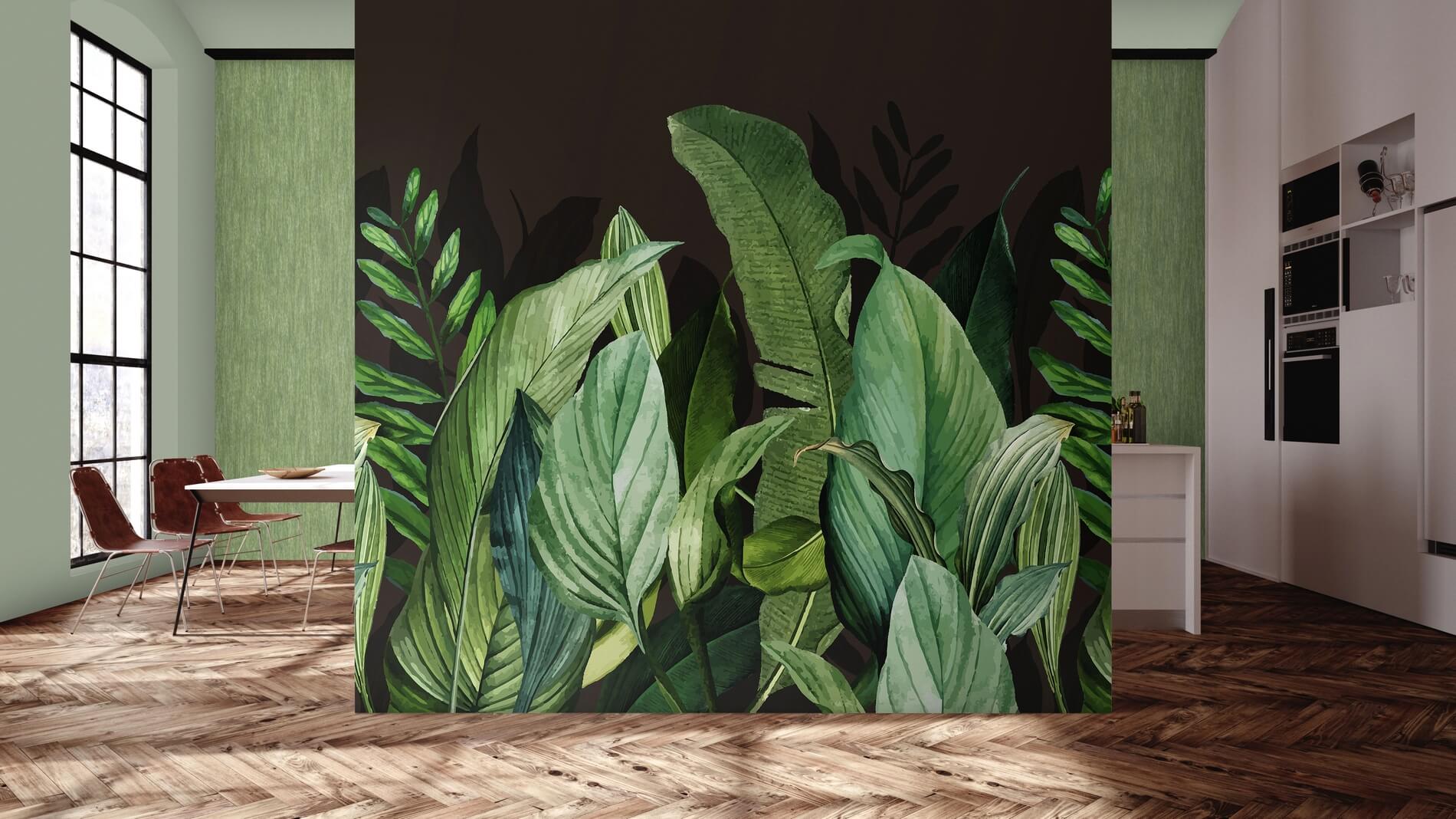 Mural w tropikalne liście Hohenberger 18002 Tropical Forest Tropical