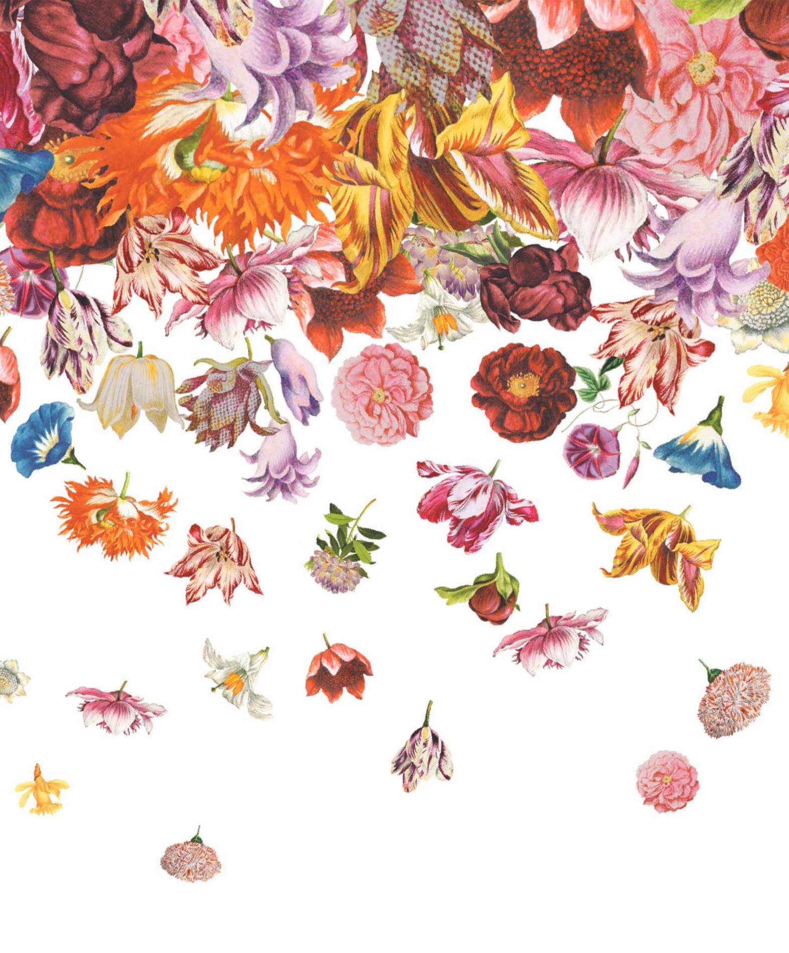 Mural w kwiaty Hohenberger 18003 Flower Rain Tropical