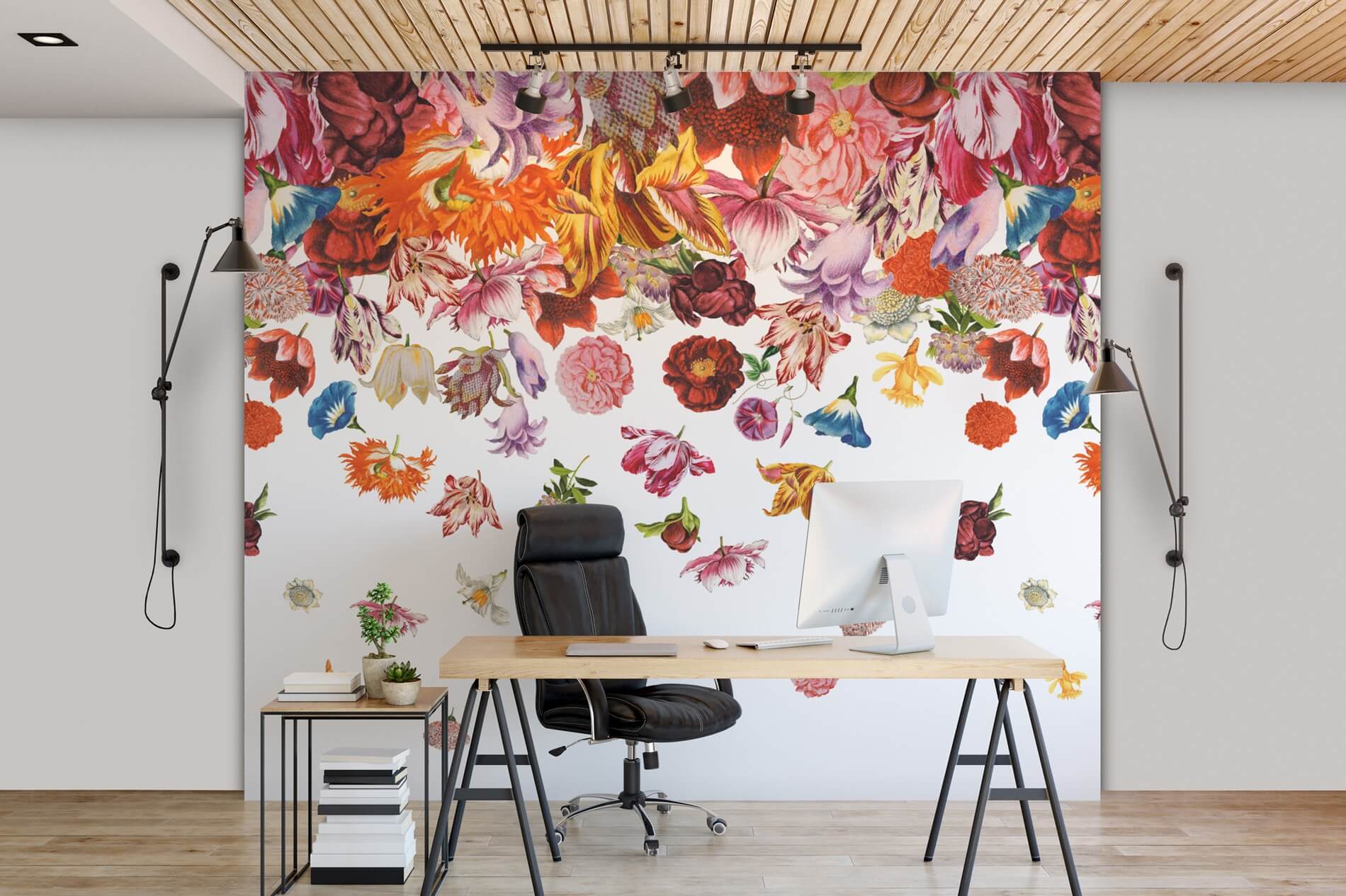 Mural w kwiaty Hohenberger 18003 Flower Rain Tropical