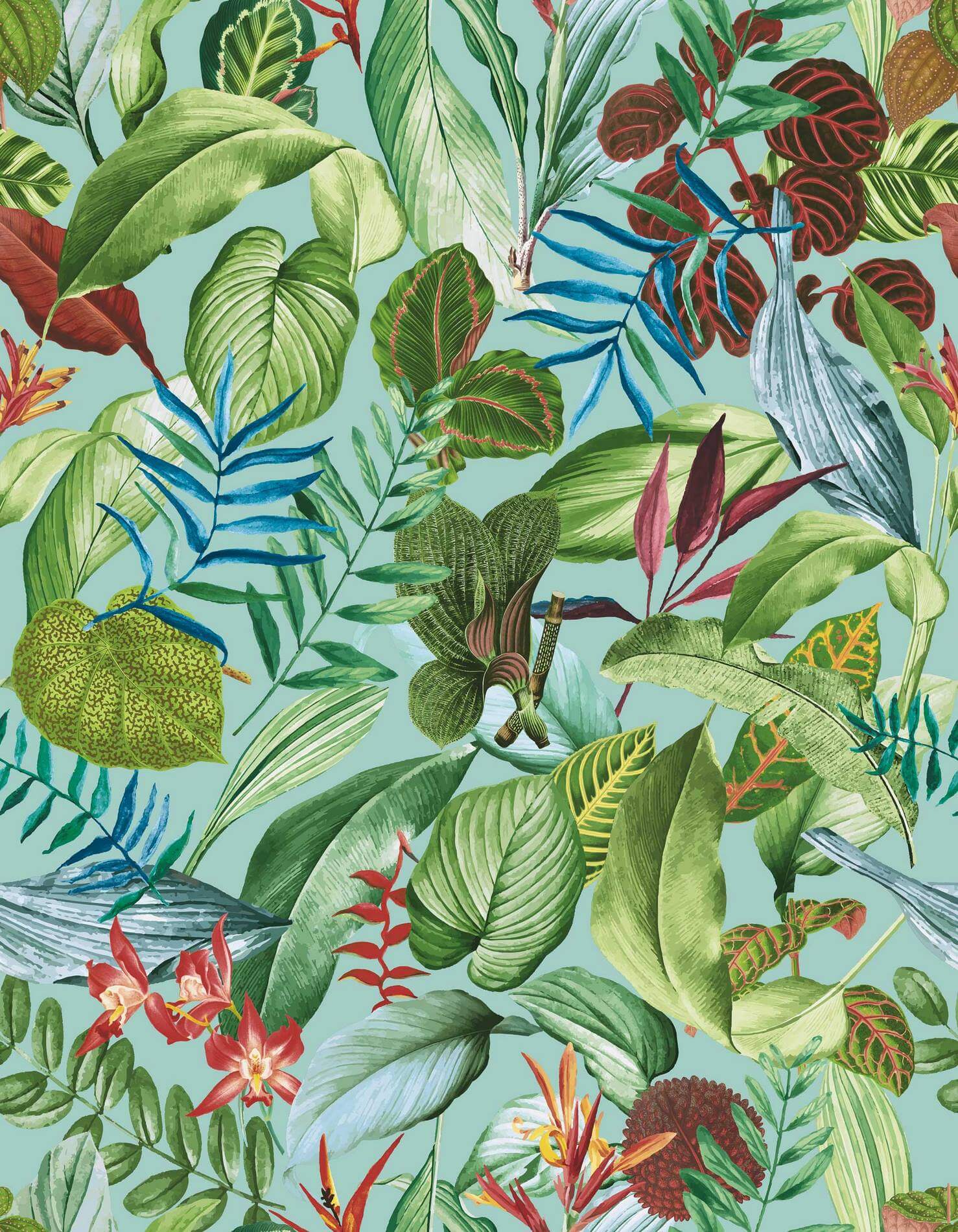 Tapeta z tropikalnymi roślinami Hohenberger 26741 Kiribati Tropical