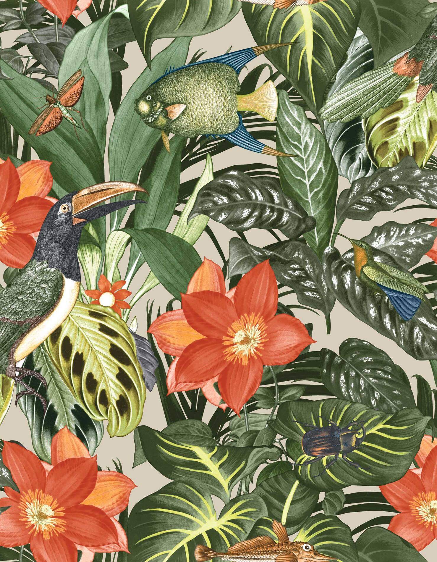 Tapeta egzotyczna Hohenberger 26747 Palau Tropical