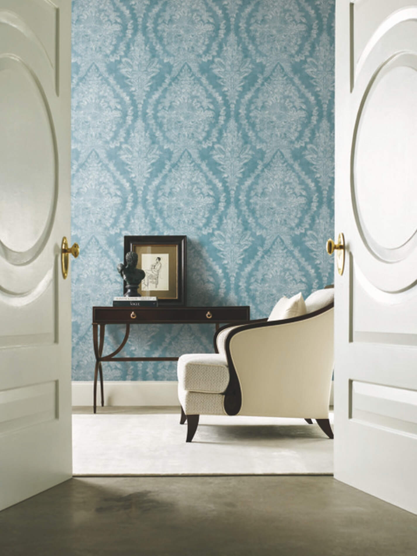Tapeta Medaliony York KT2213 Charleston Damask 24 Karat