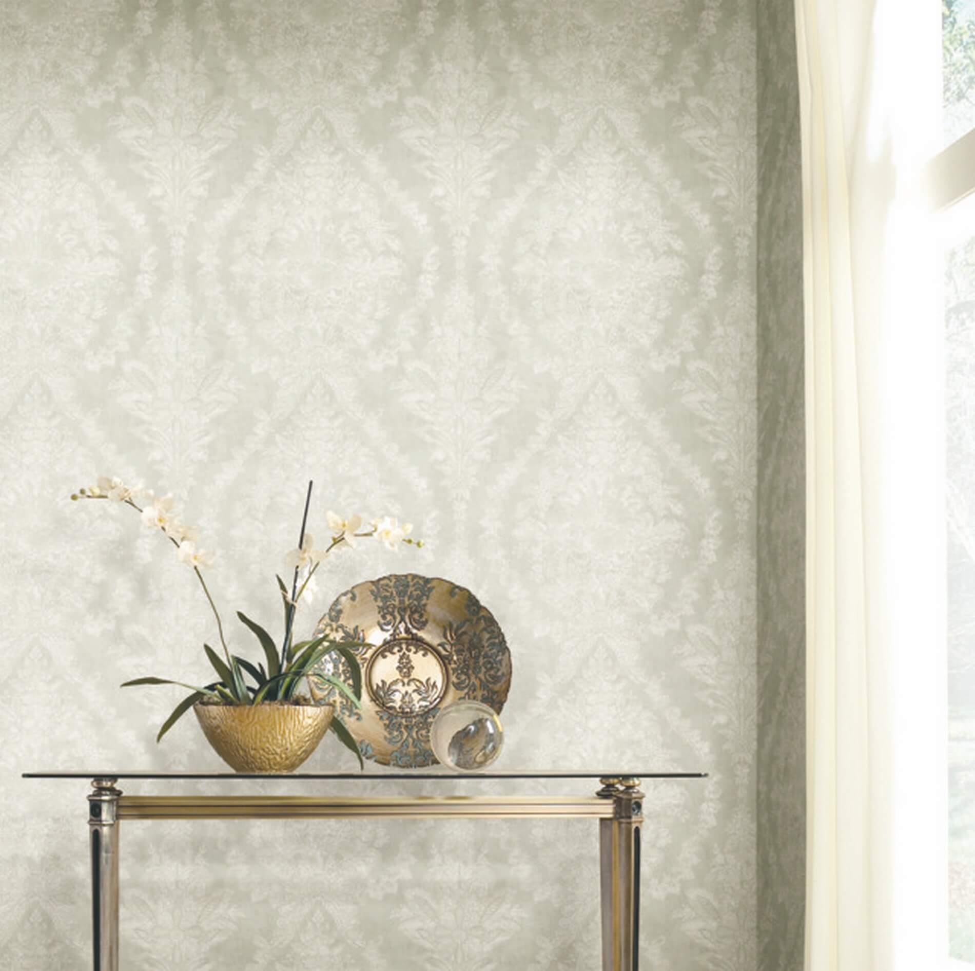 Tapeta Medaliony York KT2214 Charleston Damask 24 Karat