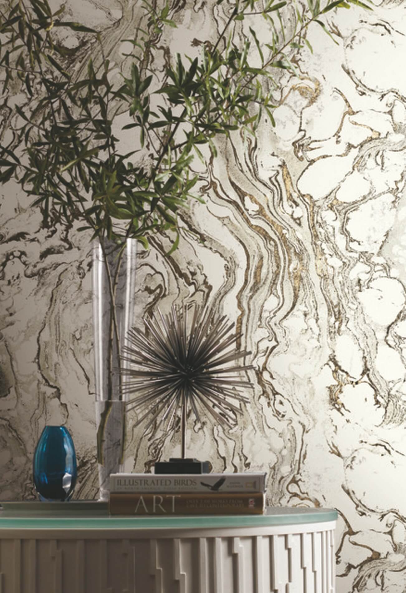 Tapeta marmur York KT2221 Polished Marble 24 Karat