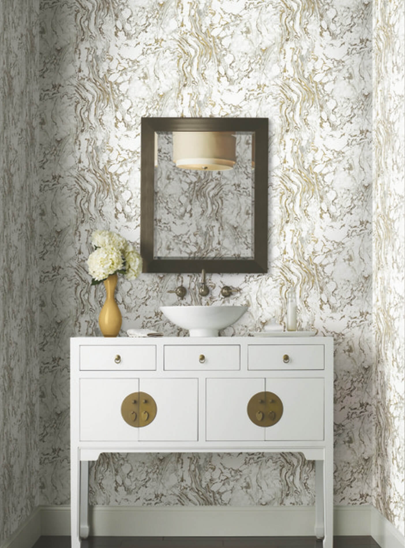 Tapeta marmur York KT2221 Polished Marble 24 Karat
