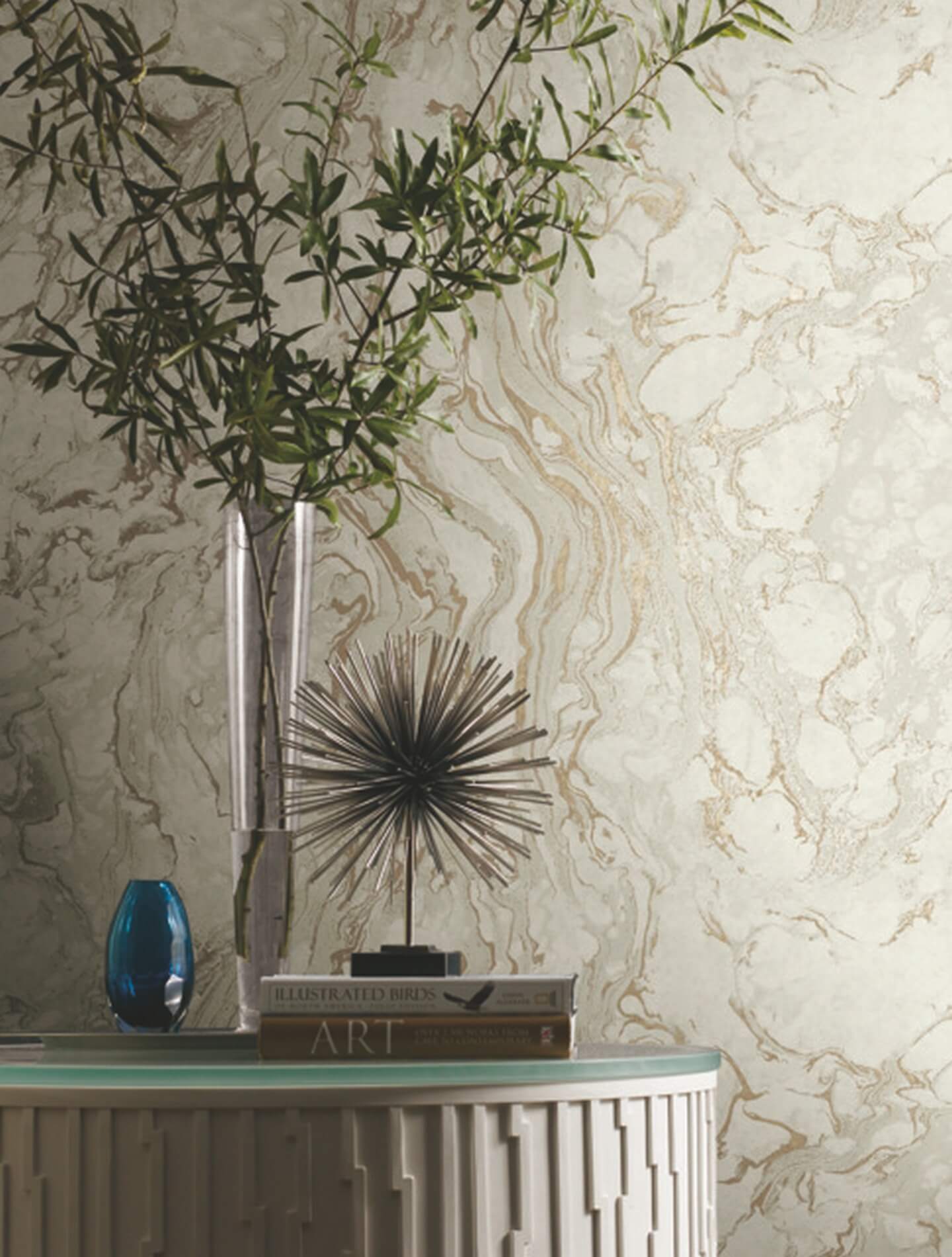 Tapeta marmur York KT2223 Polished Marble 24 Karat