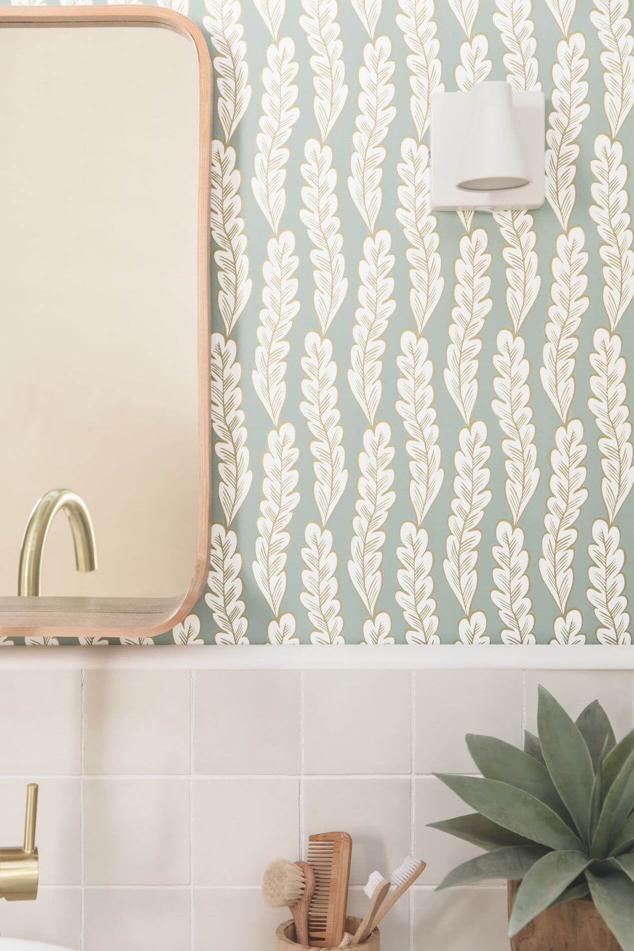 Tapeta z roślinnym wzorem Caselio SYO 102816787 Seacret Spot Sea You Soon