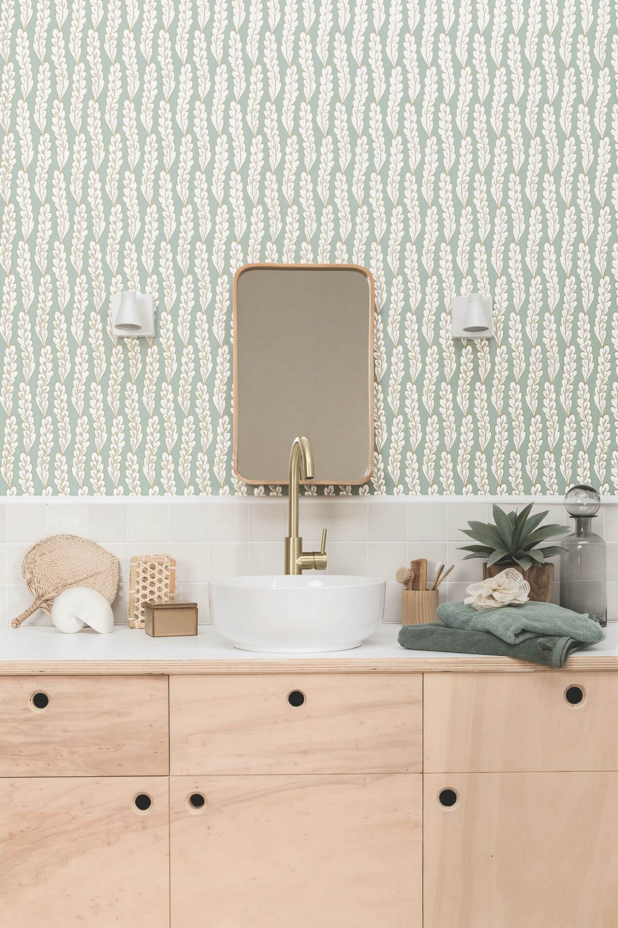 Tapeta z roślinnym wzorem Caselio SYO 102816787 Seacret Spot Sea You Soon