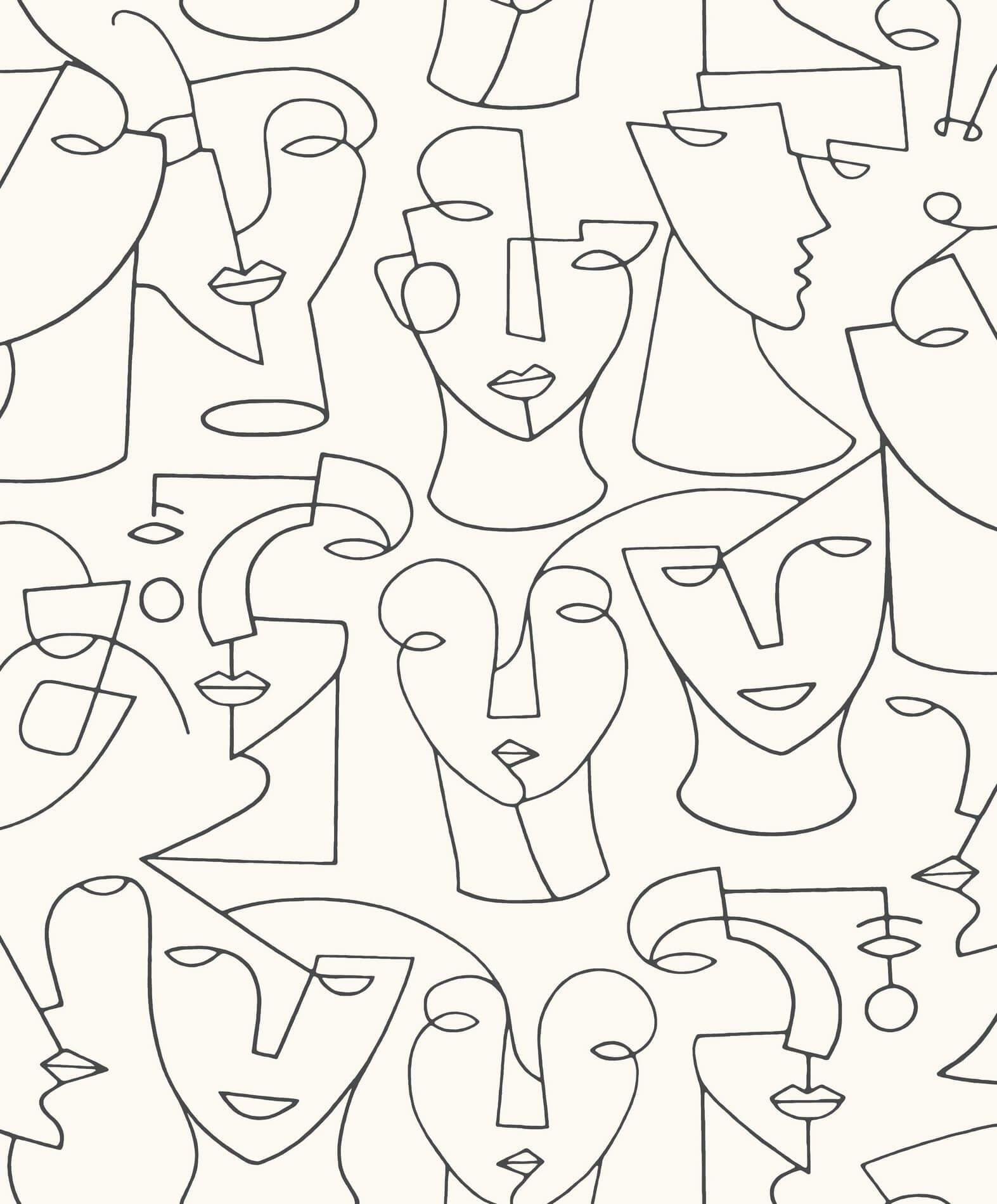 Tapeta twarze Casadeco GLRY 86160116 Portrait Gallery