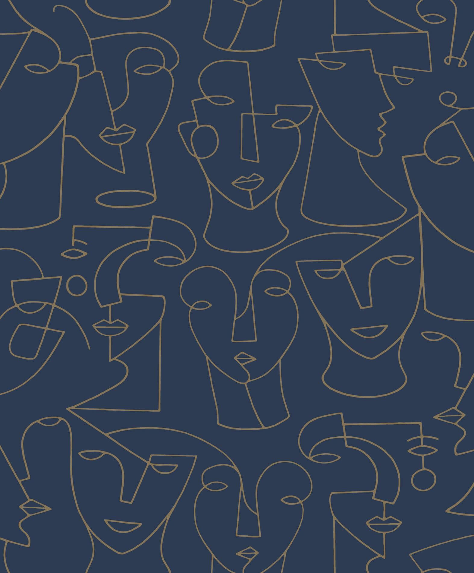 Tapeta twarze Casadeco GLRY 86166415 Portrait Gallery
