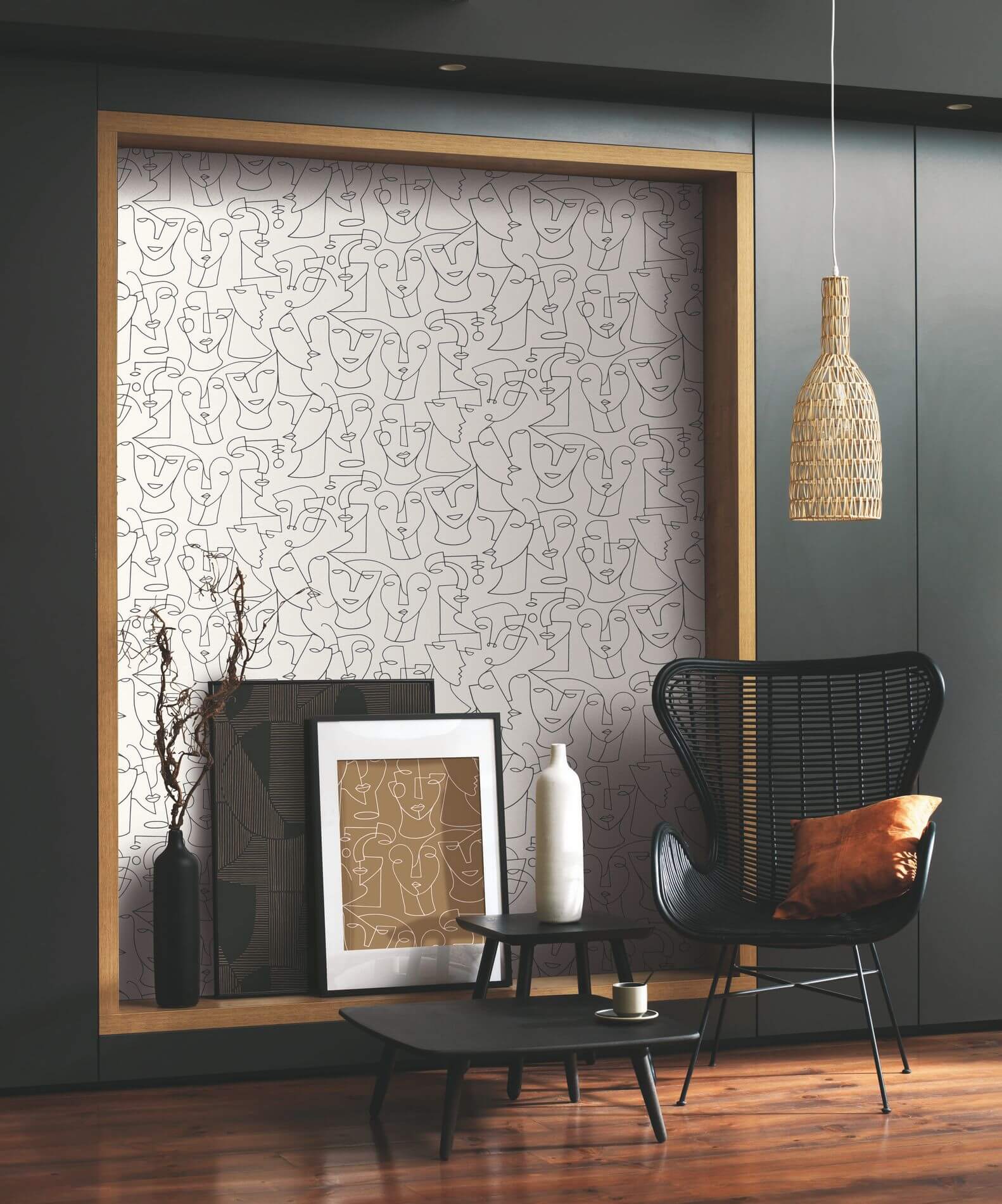 Tapeta twarze Casadeco GLRY 86166415 Portrait Gallery