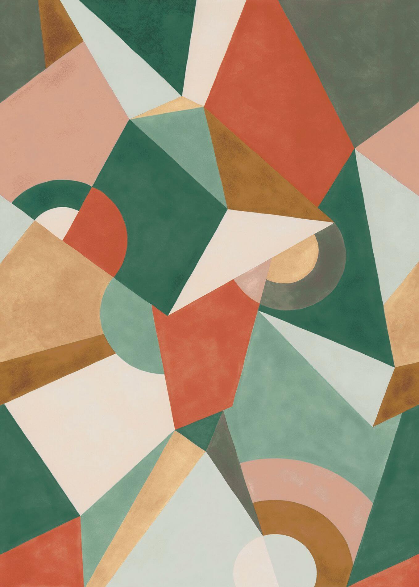 Mural geometryczny Casadeco GLRY 87037410 Cubisme Gallery
