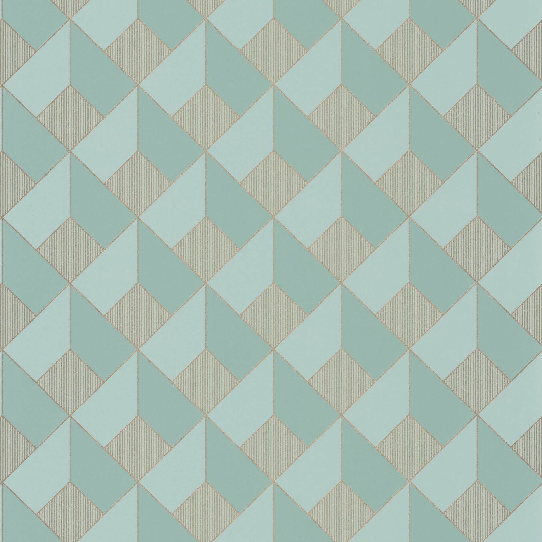Tapeta kratownica Caselio ONB 100126120 Square Only Blue