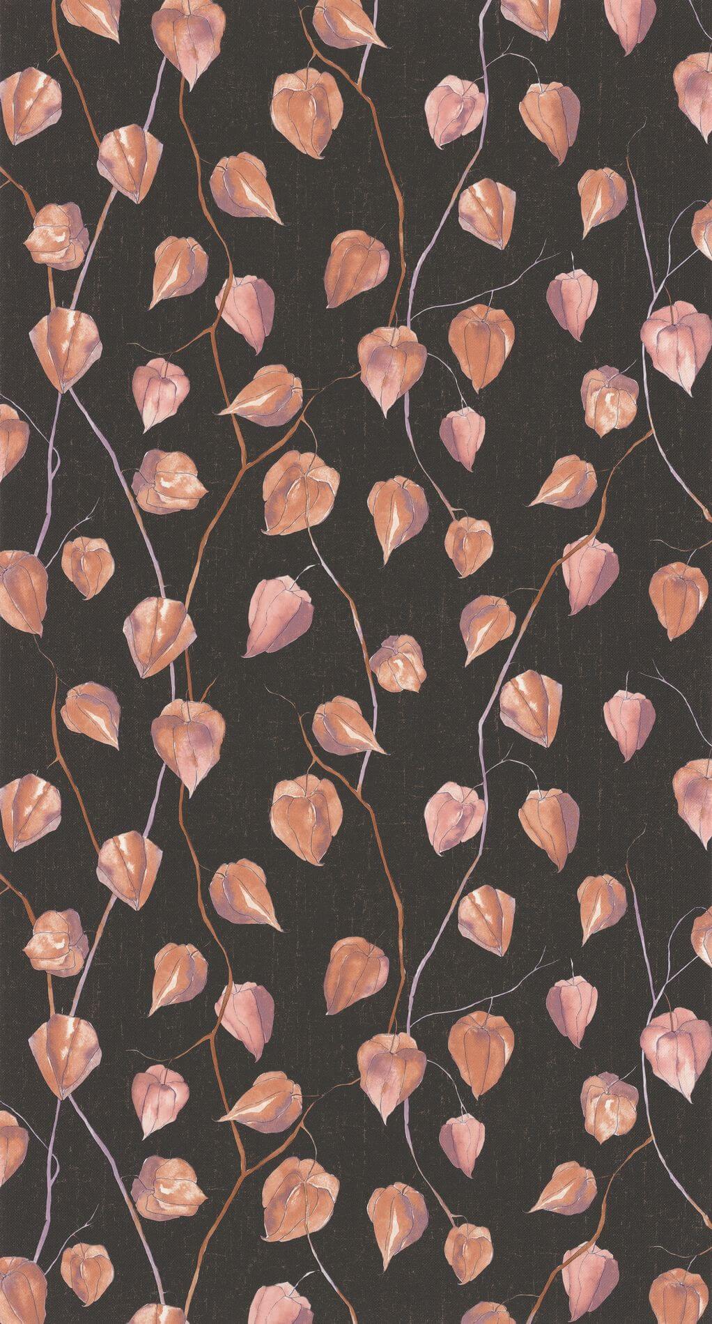 Tapeta roślinna Casadeco GINK 86213428 Lanternes Ginkgo