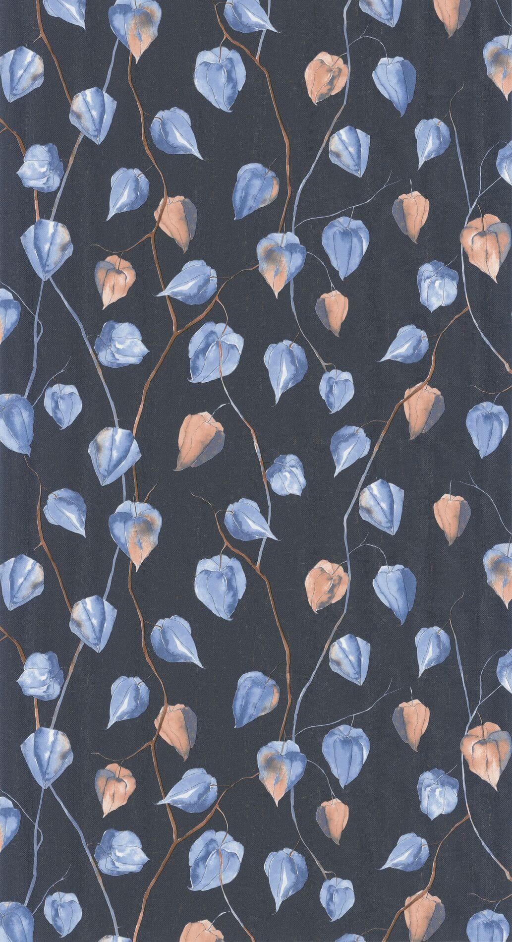 Tapeta roślinna Casadeco GINK 86216532 Lanternes Ginkgo