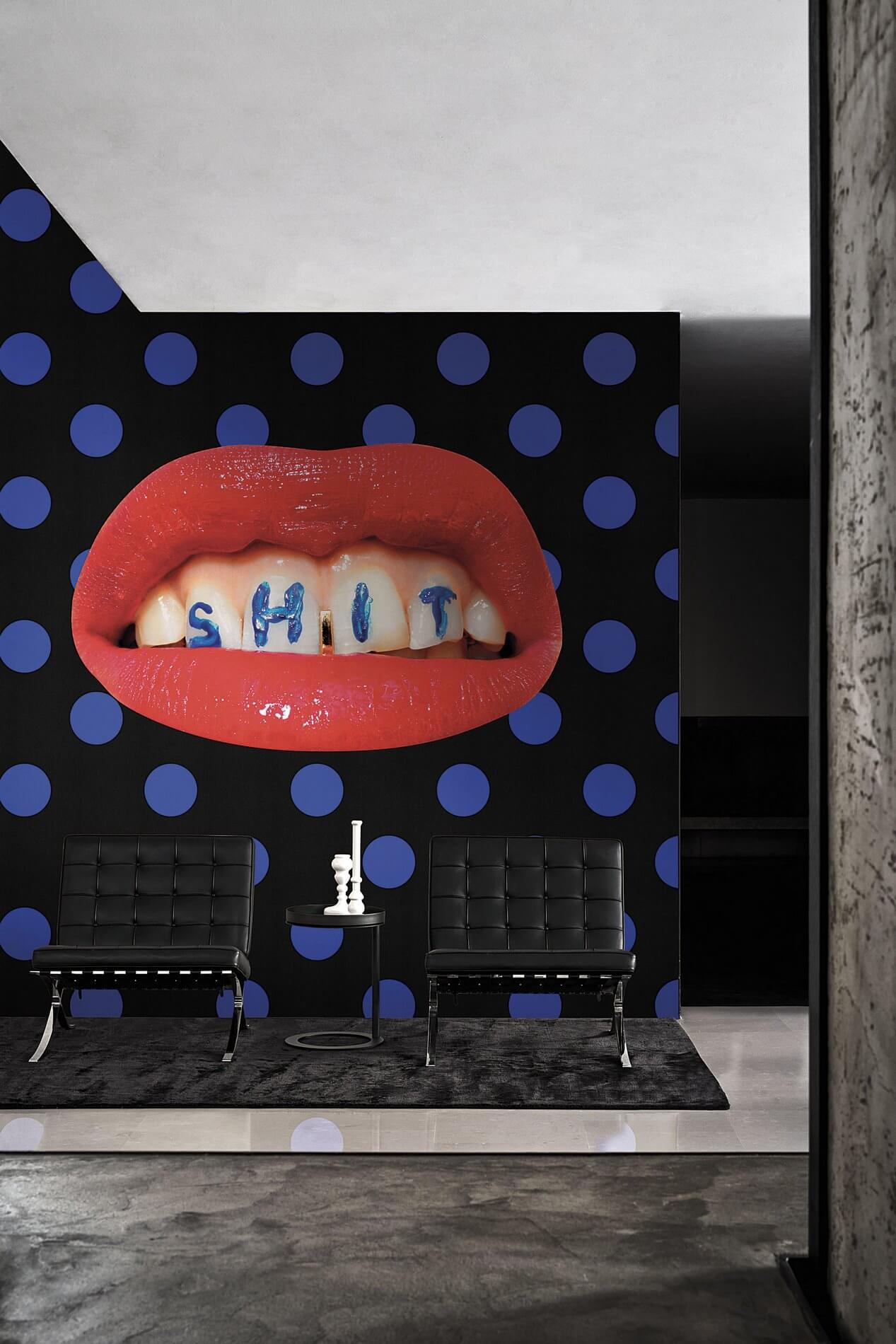 Tapeta Usta London Art 02TP 04 Wash Your Mouth Luxury Shit Toiletpaper