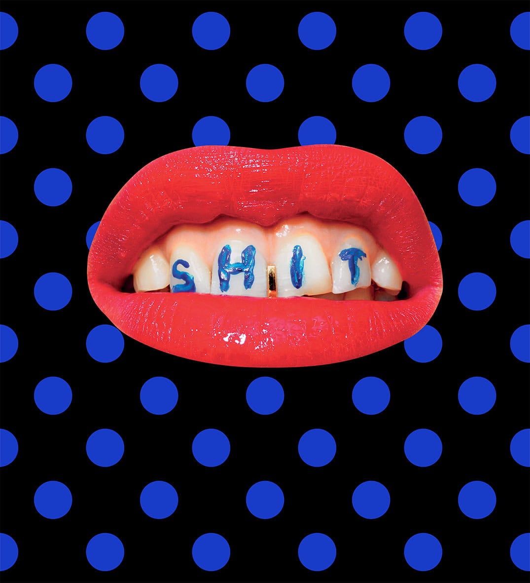 Tapeta Usta London Art 02TP 04 Wash Your Mouth Luxury Shit Toiletpaper