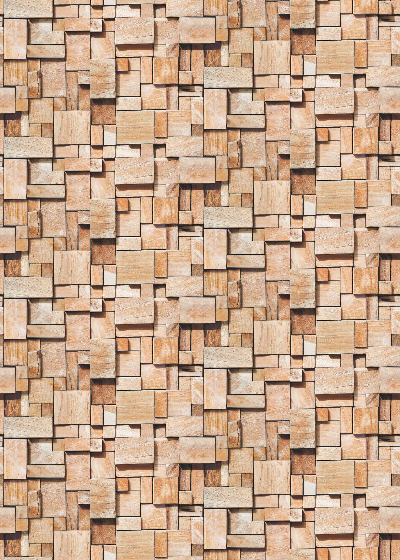 Mural z efektem 3D Casadeco BFM 86082548 Cubes Beauty Full Image 2