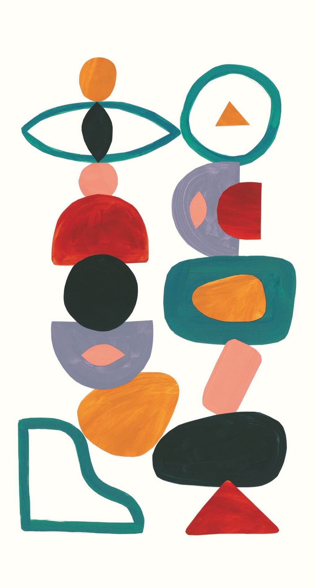 Mural abstrakcyjny Casadeco BFM 87028512 Totem Beauty Full Image 2