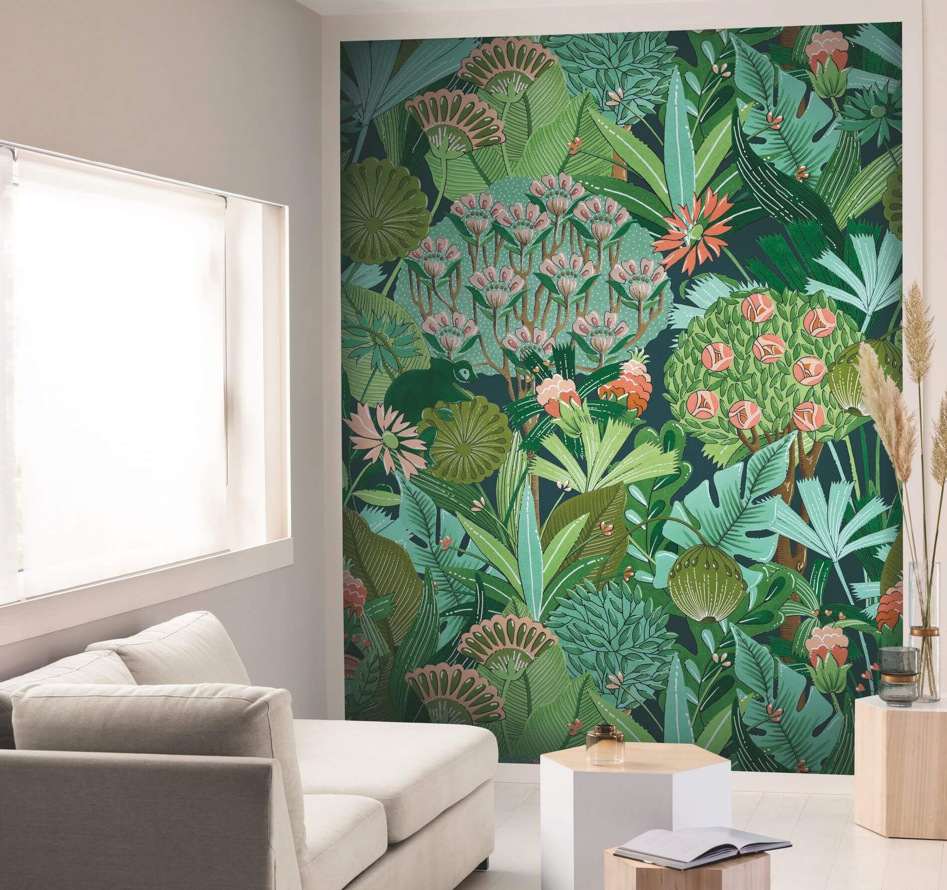 Mural w tropikalnym stylu Caselio BFM 102567070 Jordin Onirique Beauty Full Image 2