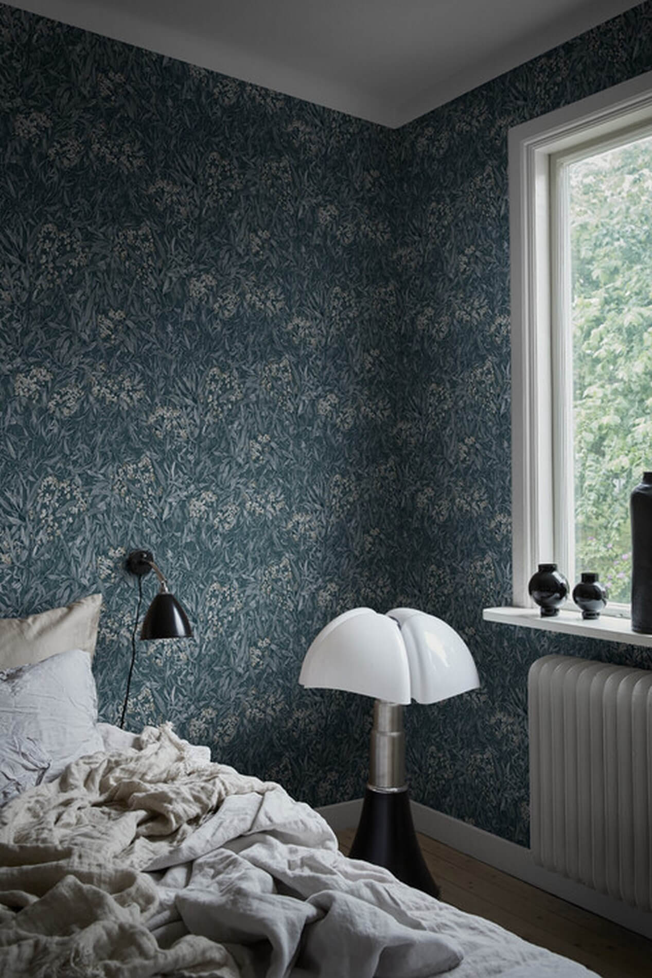 Tapeta Roślinna Sandberg 225-66 Malin Indigo Blue Kolonin
