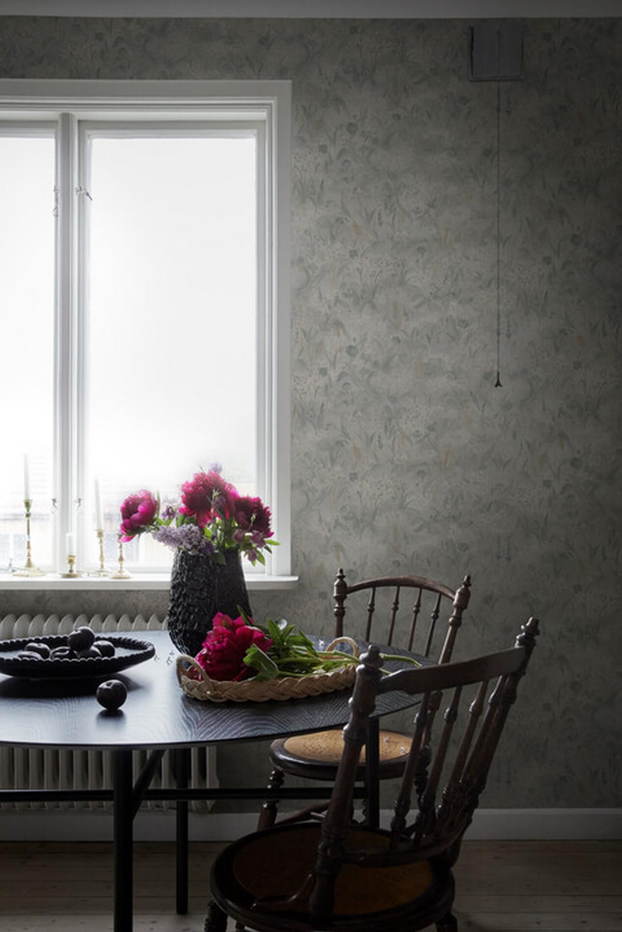 Tapeta Łąka Sandberg 246-16 Tove Misty Blue Kolonin