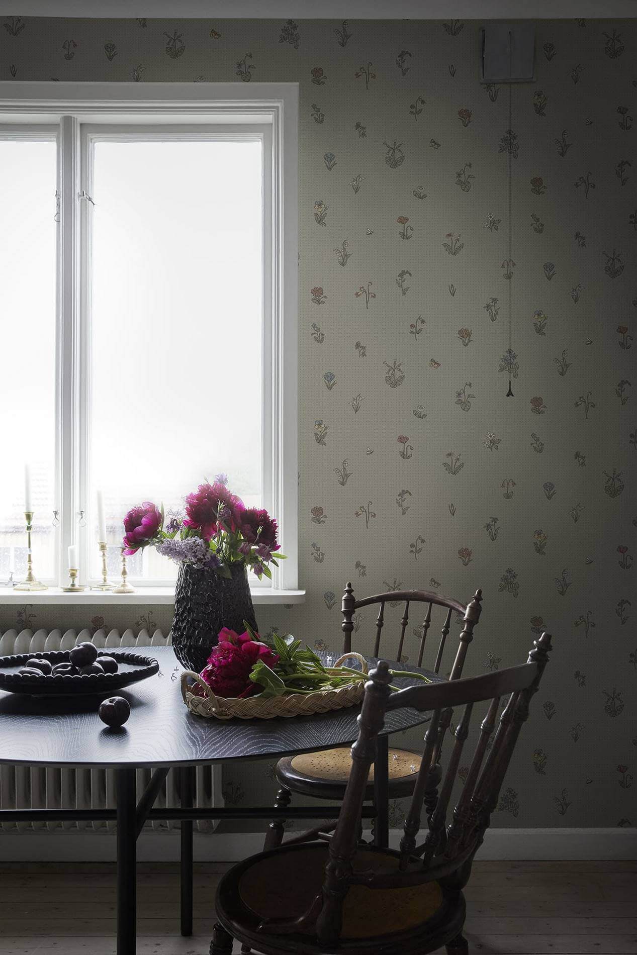 Tapeta Delikatne Kwiatki Sandberg 841-38 Maja Sage Green Kolonin