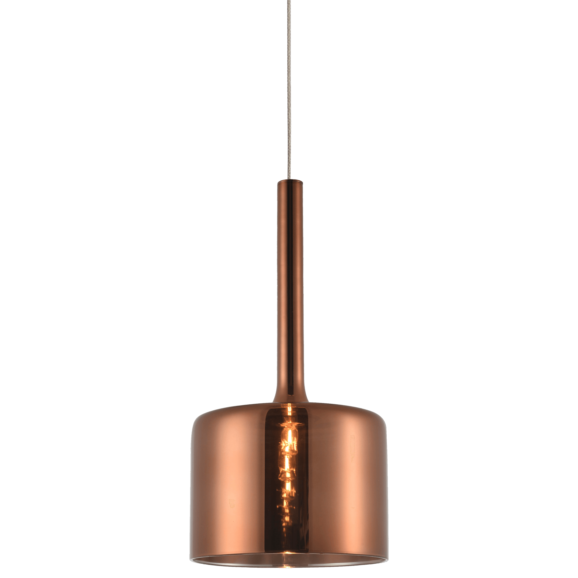 Nowoczesna lampa wisząca miedź Copenhagen P01028CU Cosmo Light
