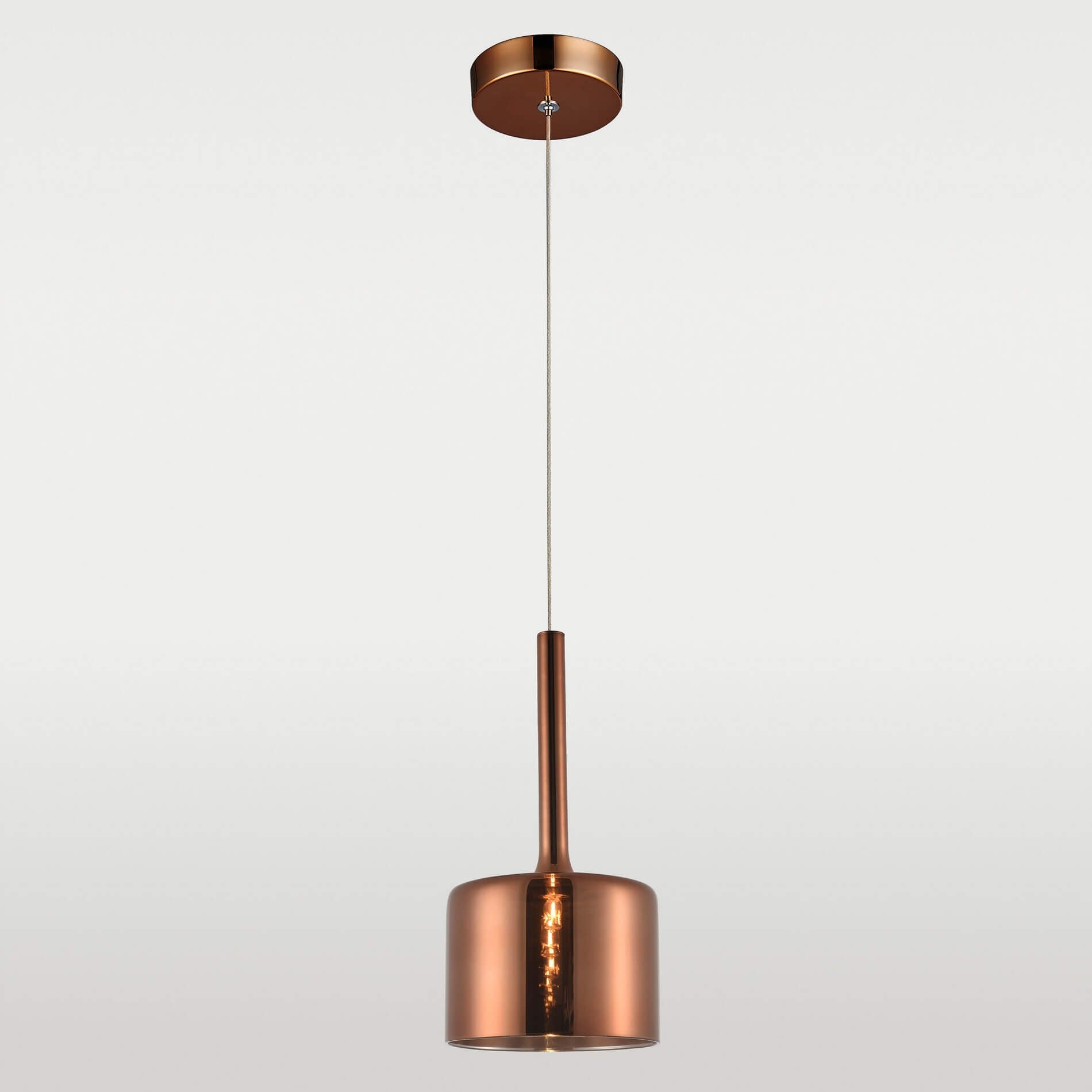 Nowoczesna lampa wisząca miedź Copenhagen P01028CU Cosmo Light