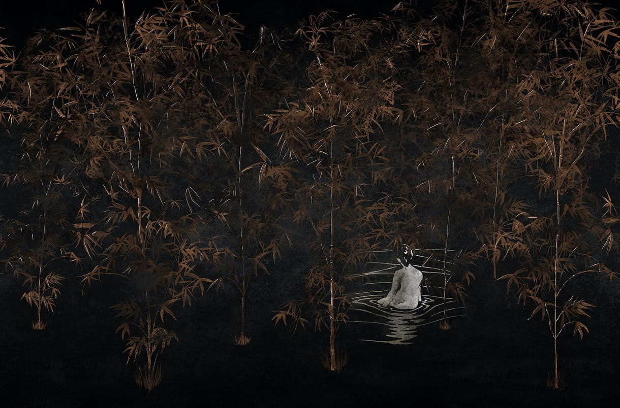 Tapeta w orientalnym stylu London Art T04S03 2A DANCE LITTLE SISTER The Daydreamer