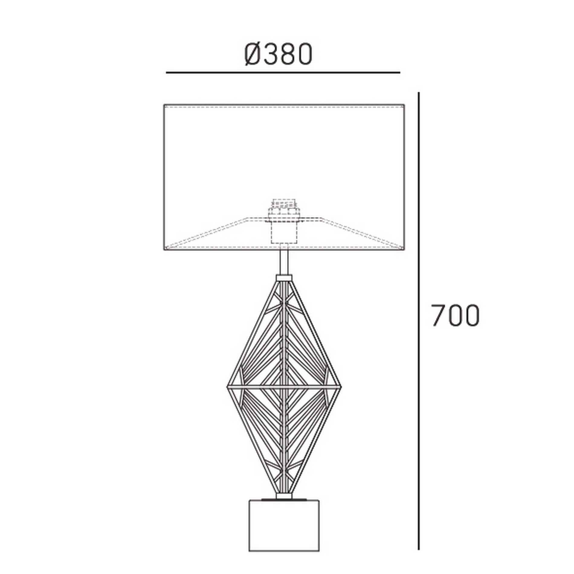 Nowoczesna lampa stołowa Caracas T01960CH Cosmo Light