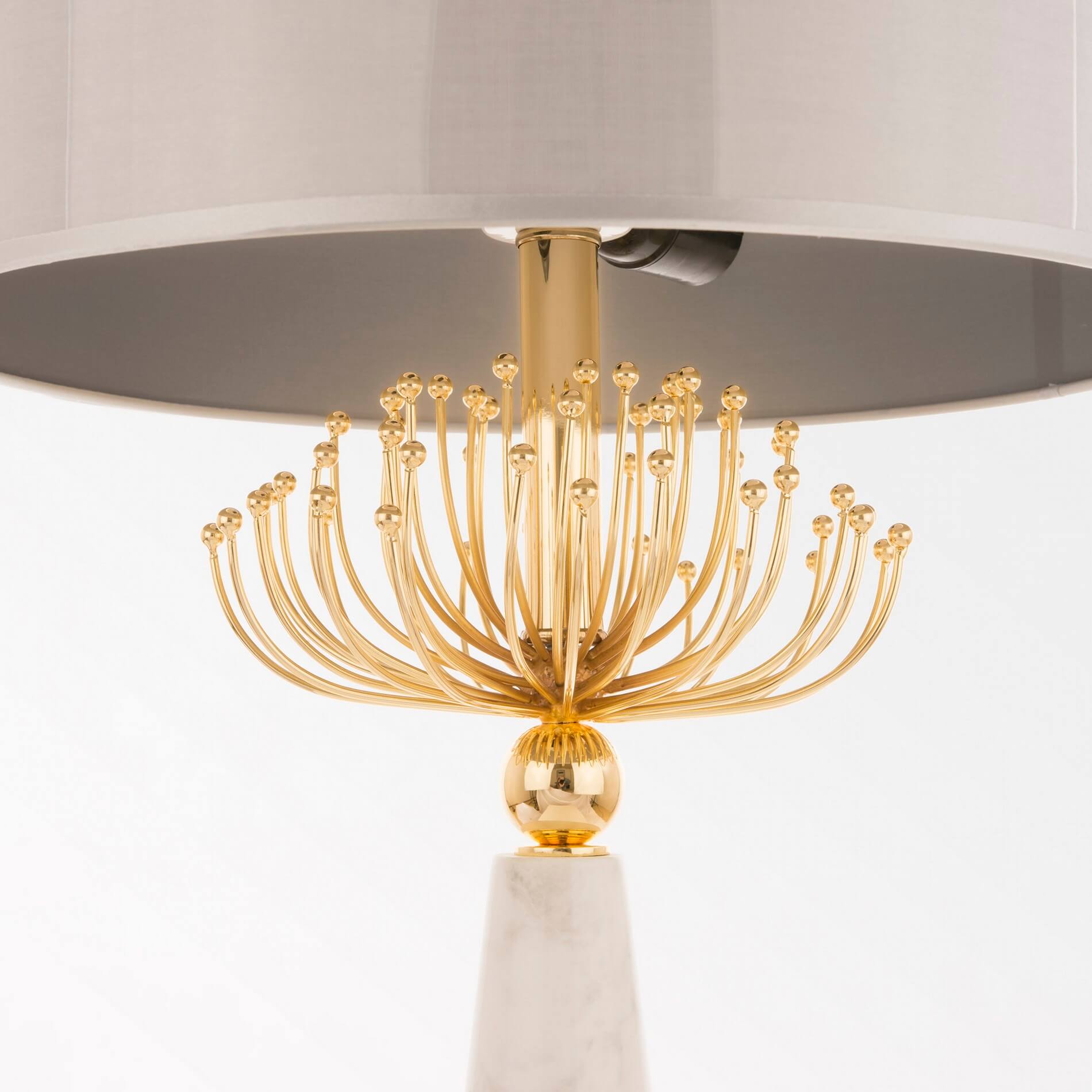 Ekskluzywna lampa stołowa z marmuru Cartagena T02004AU Cosmo Light