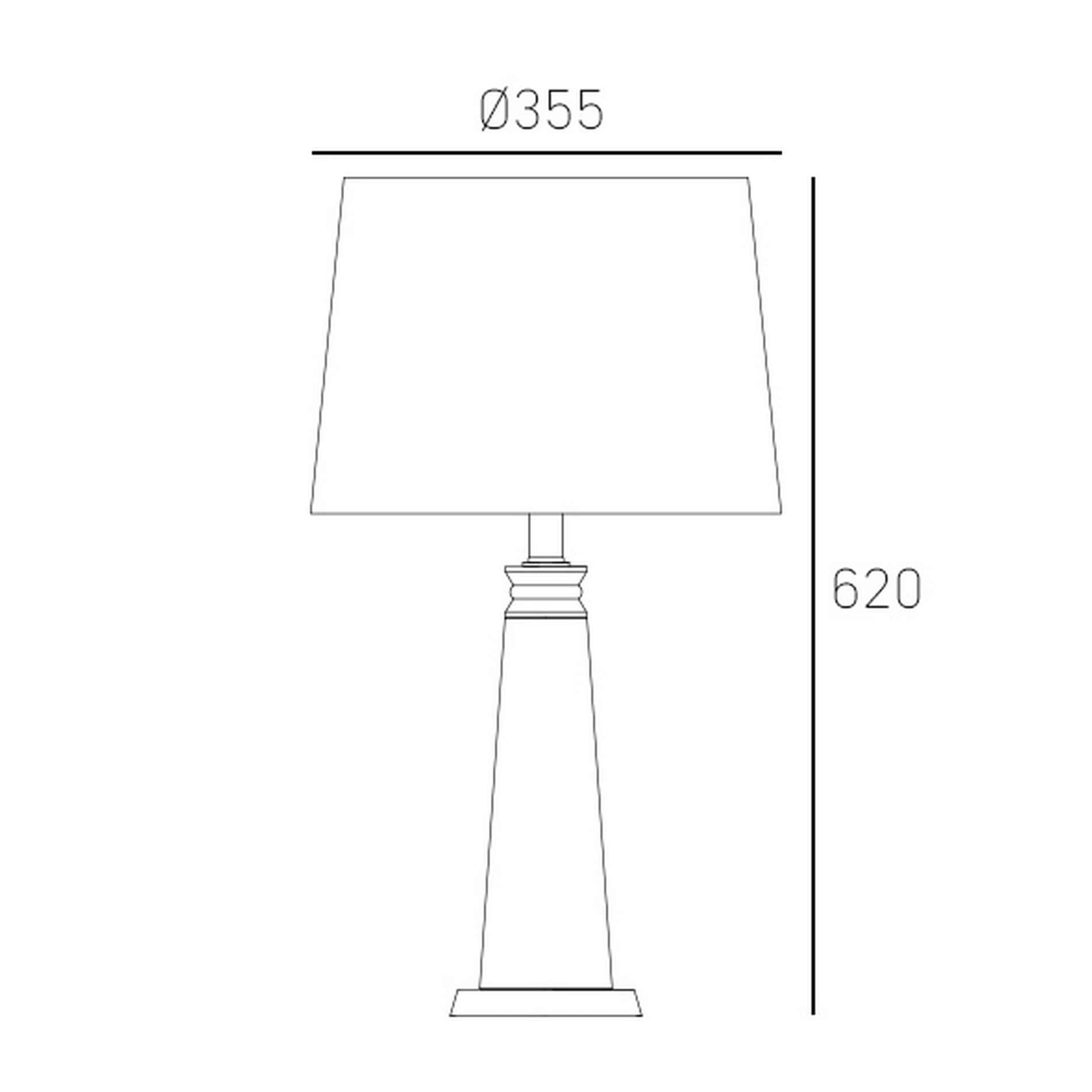 Klasyczna lampa stołowa Charlotte T01332WH Cosmo Light