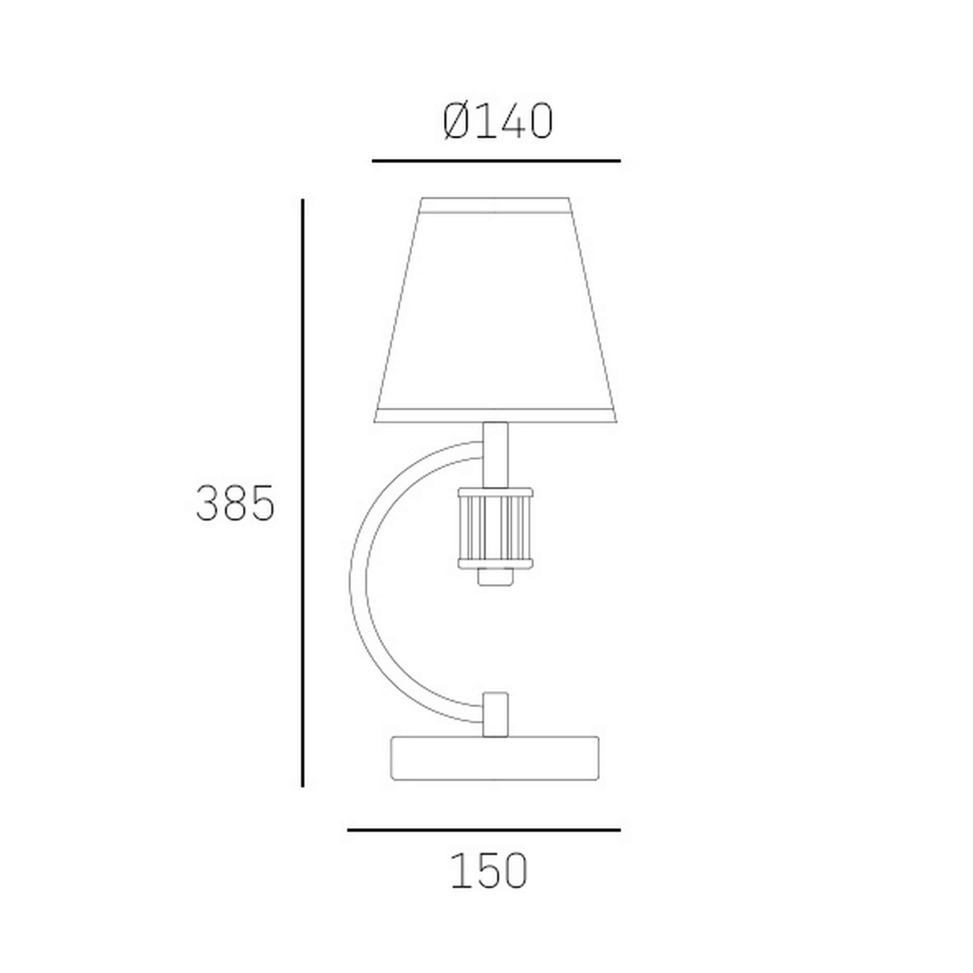 Nowoczesna lampa stołowa Liverpool T01193CH Cosmo Light