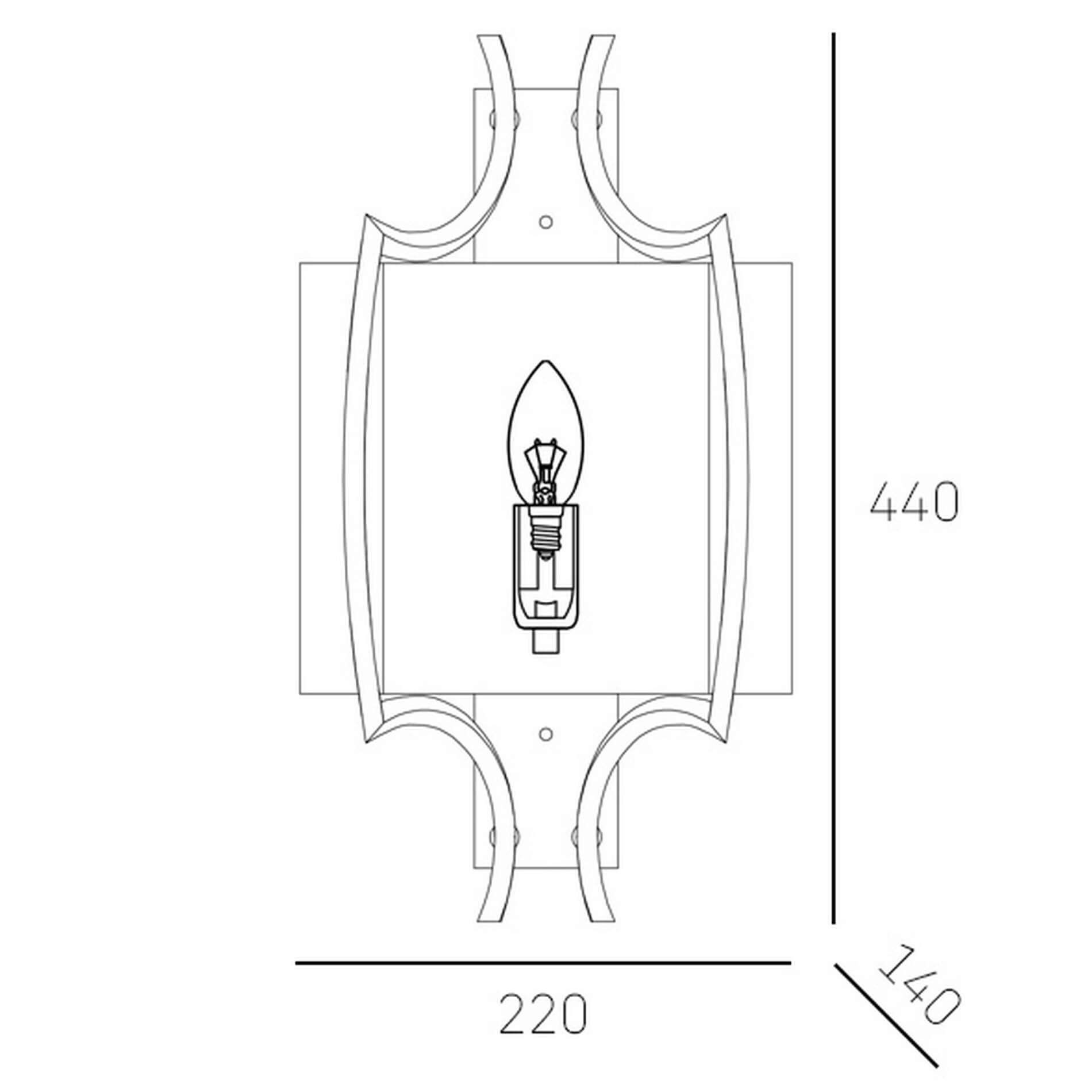 Kinkiet Elegancki Faro W01053NI Cosmo Light