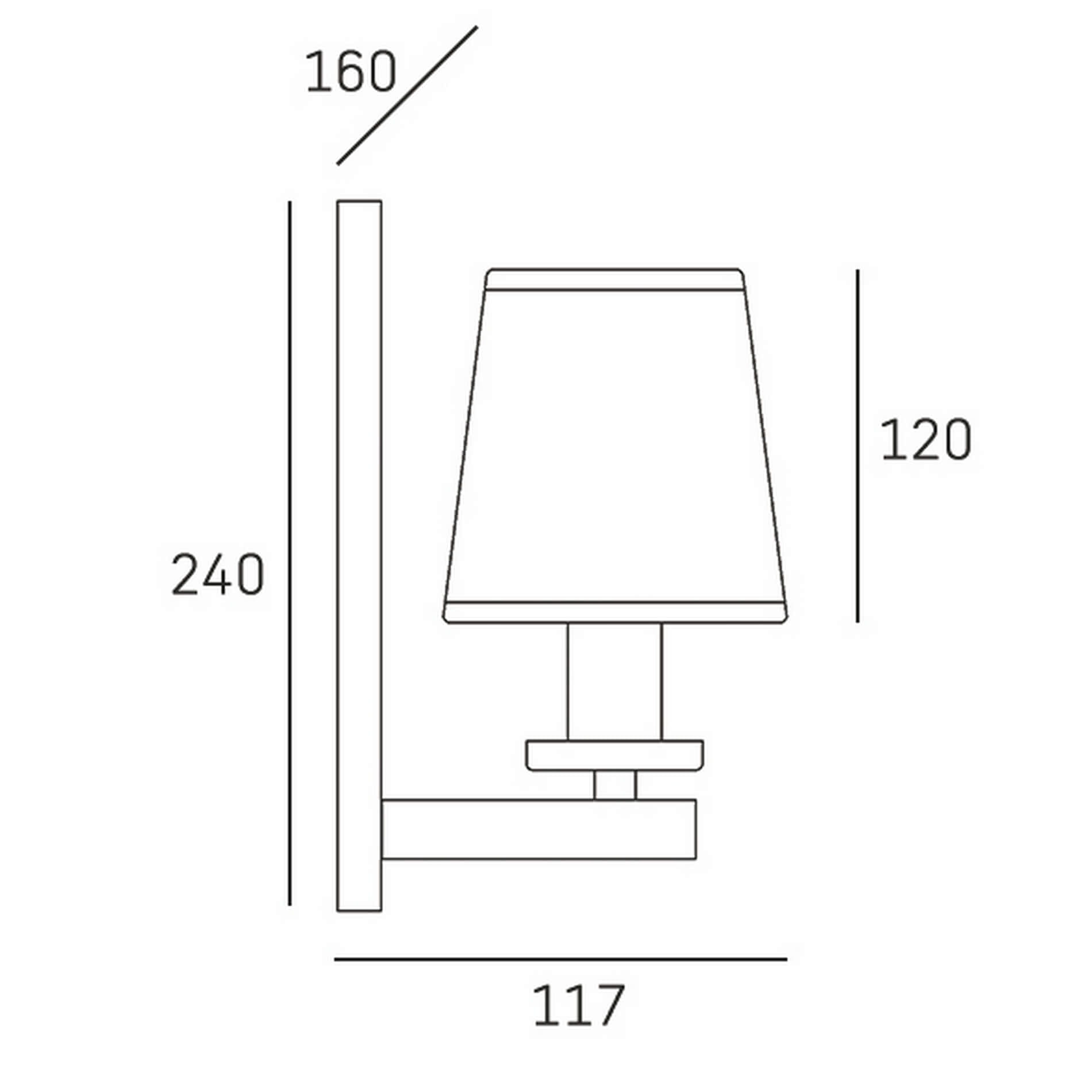 Kinkiet London W01014BK Cosmo Light