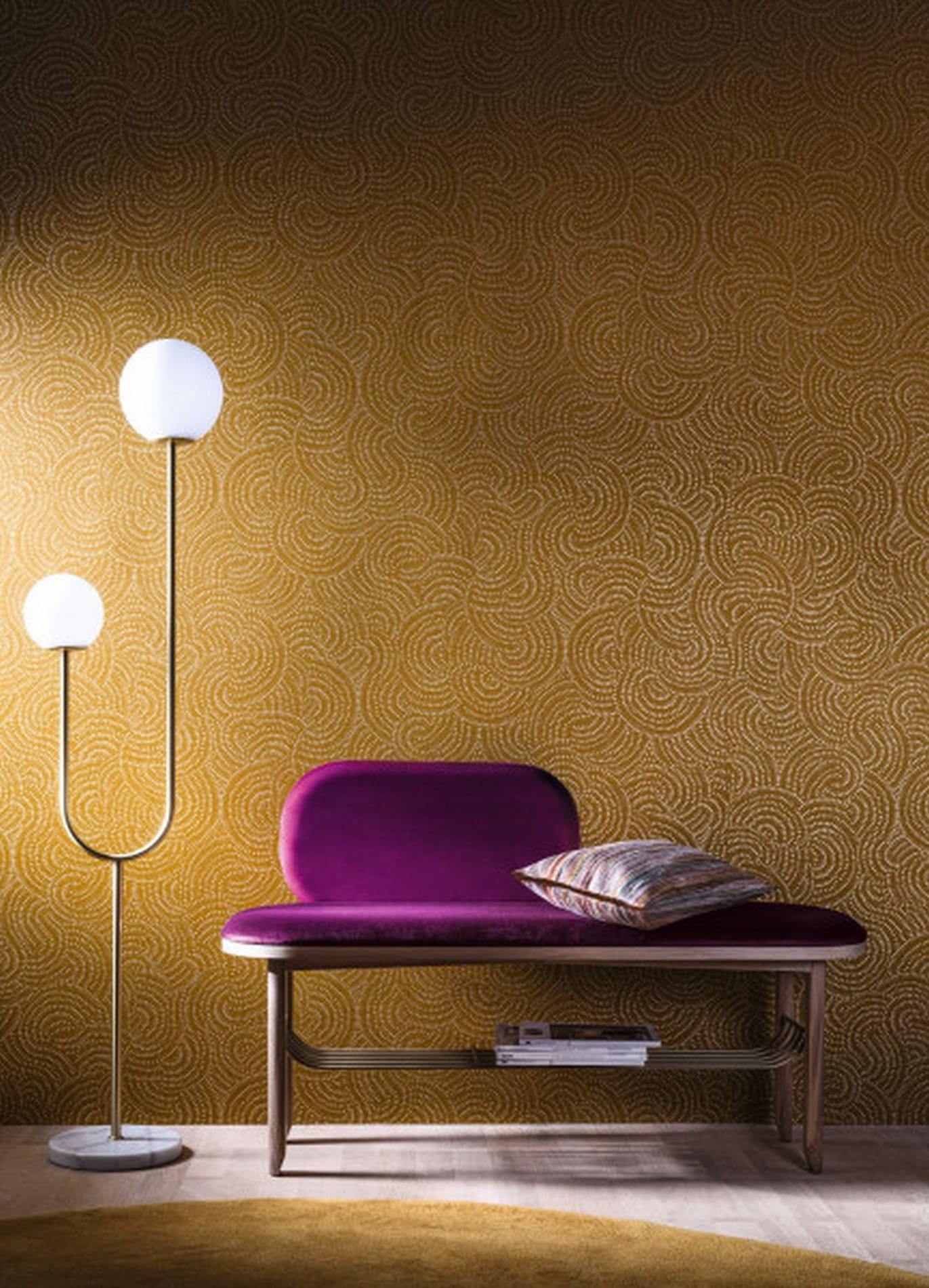 Tapeta w stylu retro Casamance 75122248 Cascade Select 7