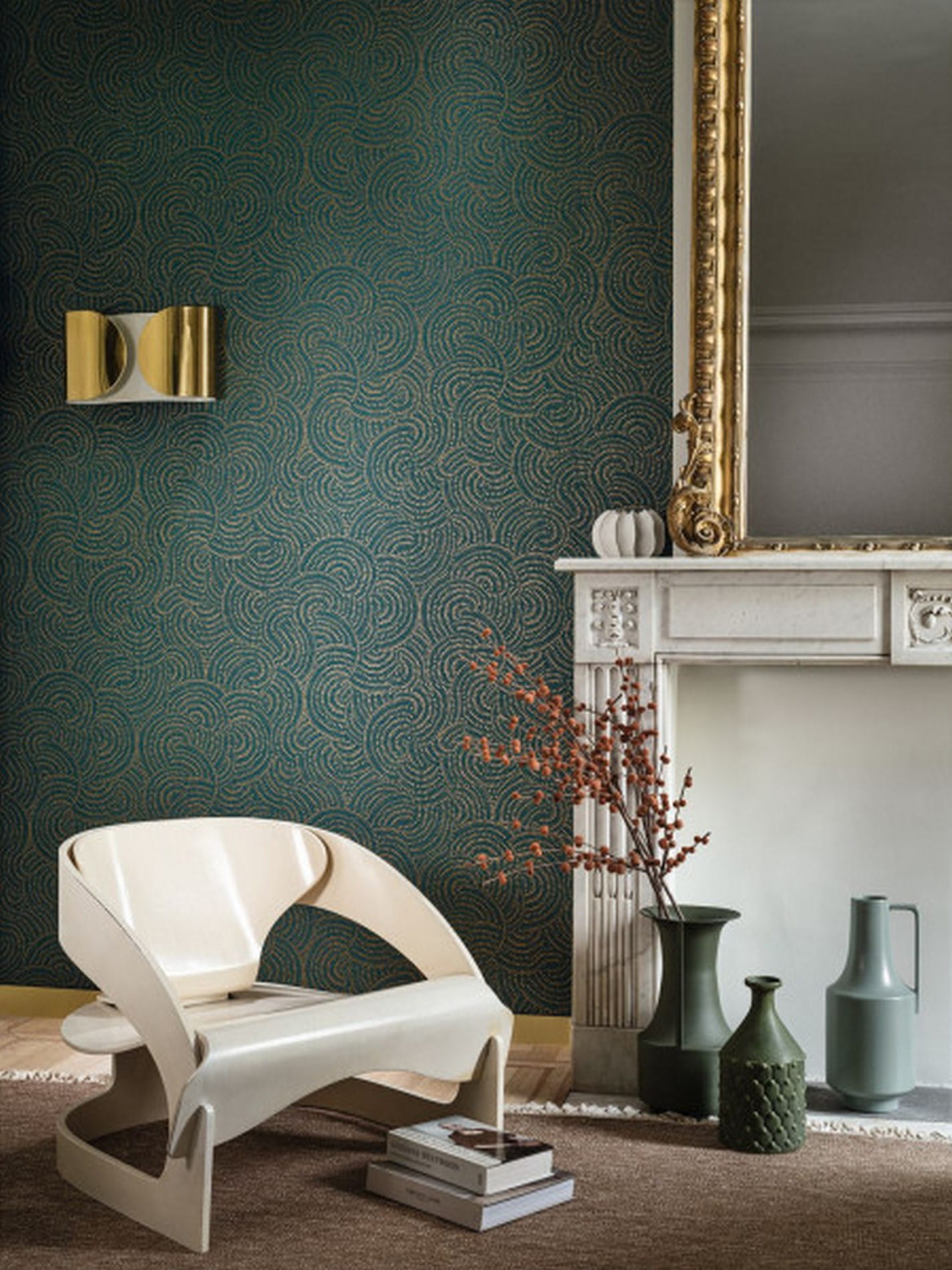 Tapeta w stylu retro Casamance 75122452 Cascade Select 7
