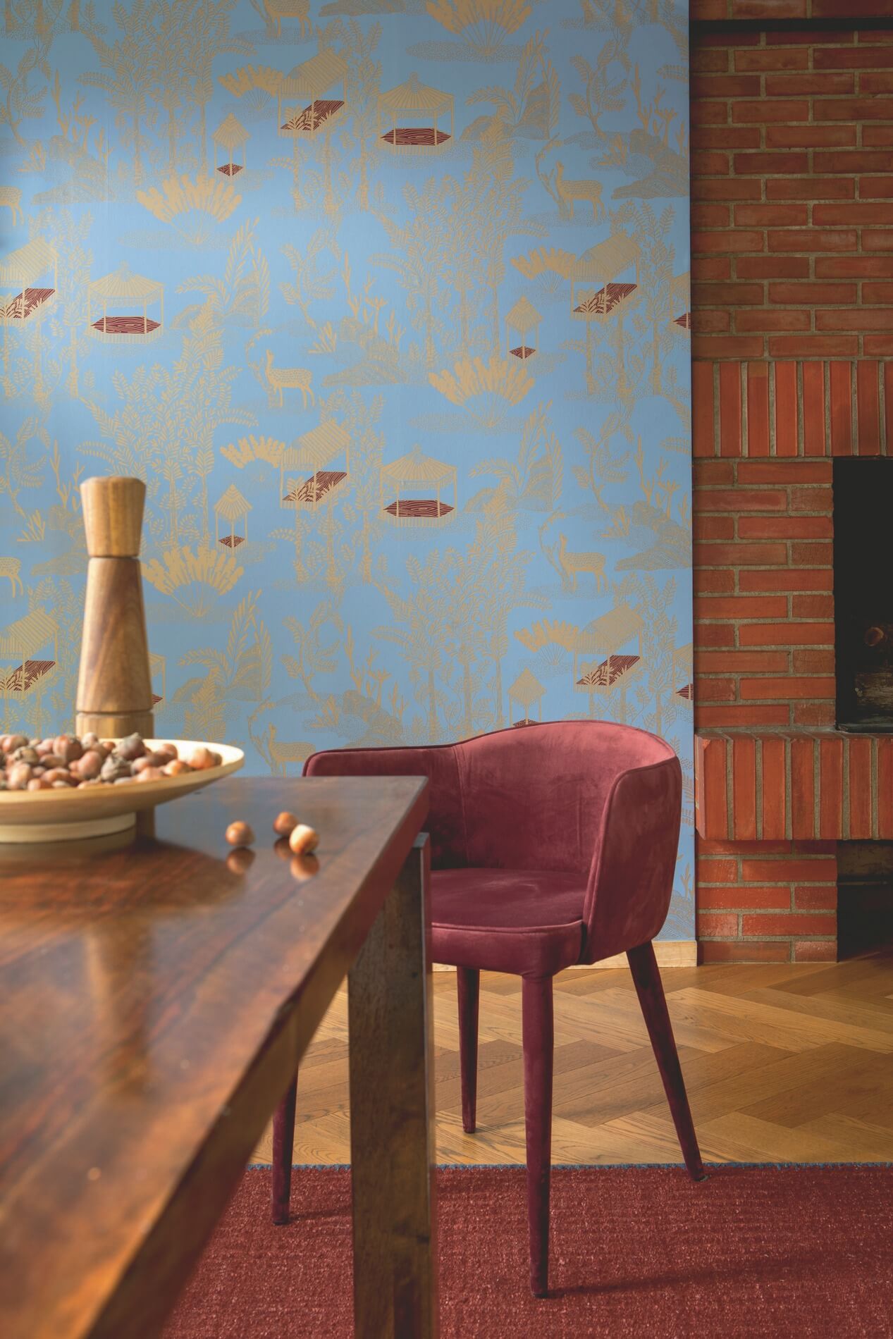 Tapeta w orientalnym stylu Elitis TP320 03 Siam Les Petites Histoires