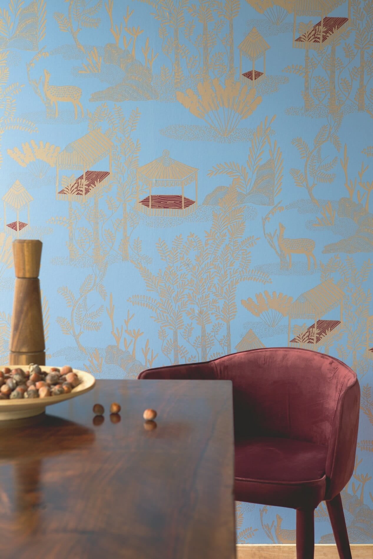 Tapeta w orientalnym stylu Elitis TP320 03 Siam Les Petites Histoires