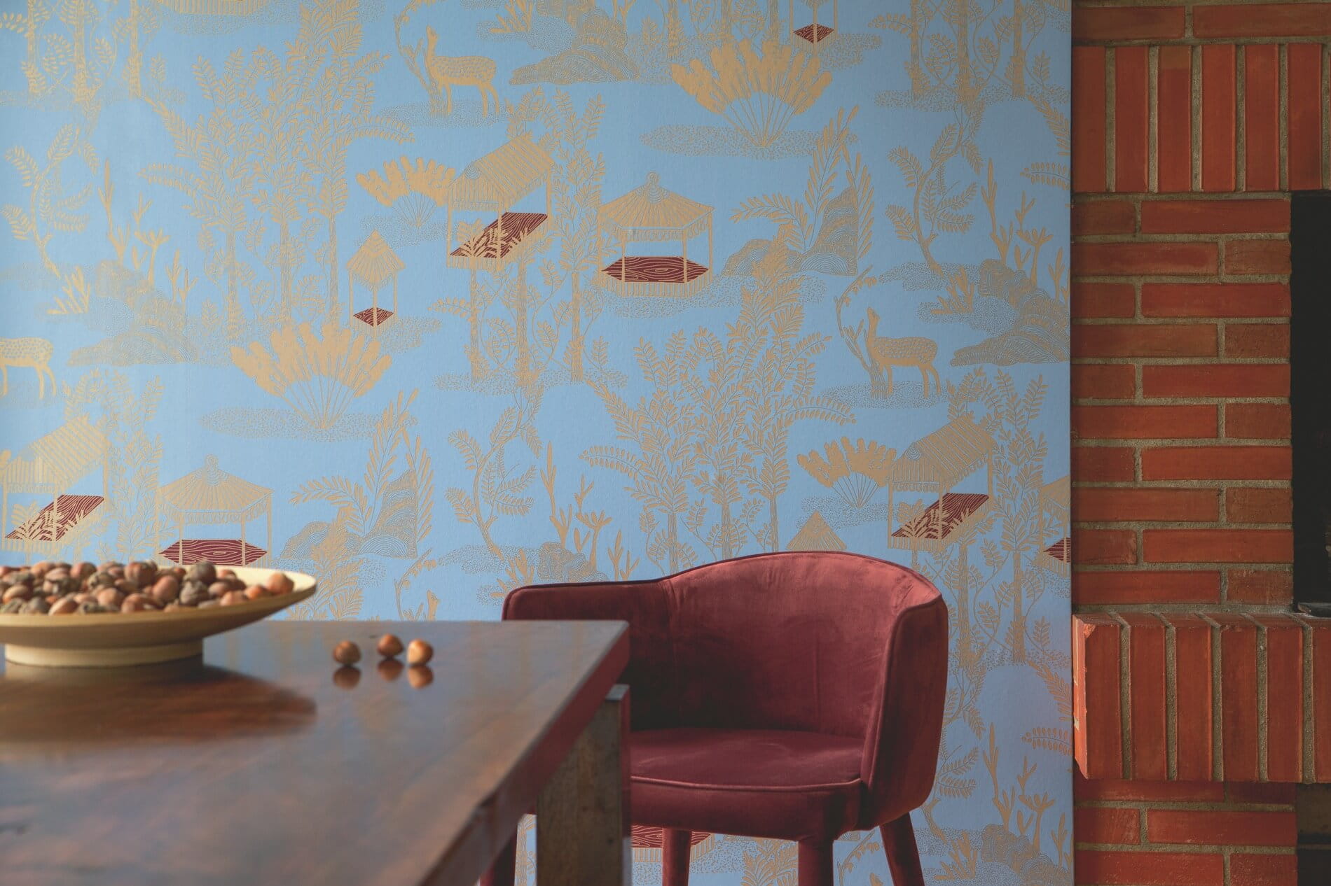 Tapeta w orientalnym stylu Elitis TP320 03 Siam Les Petites Histoires