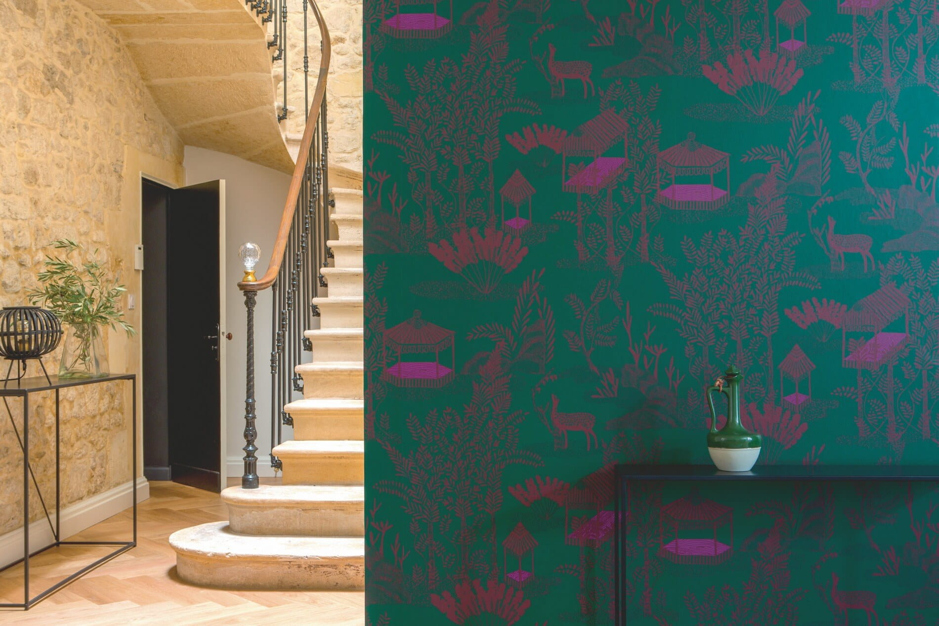 Tapeta w orientalnym stylu Elitis TP320 03 Siam Les Petites Histoires